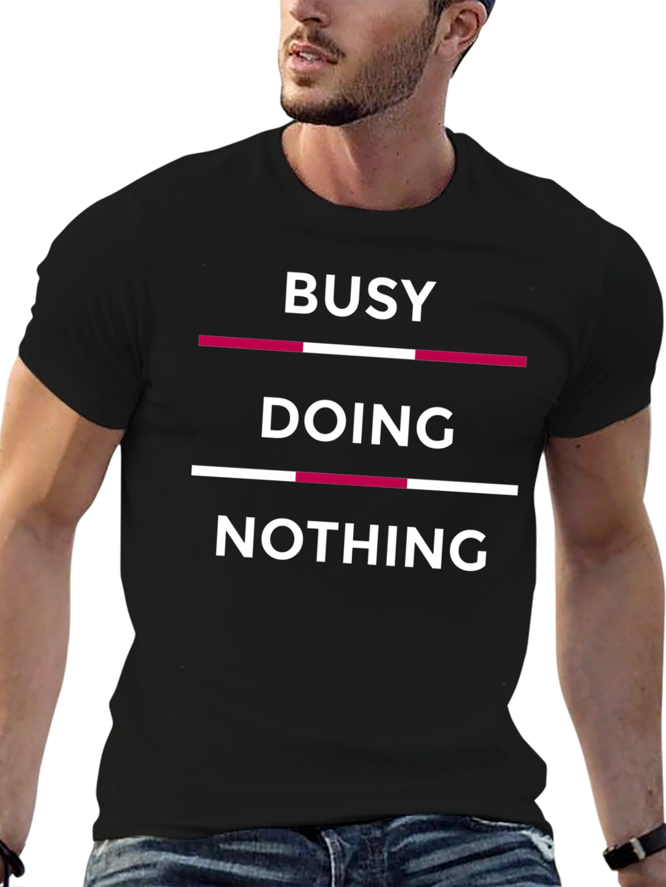 Busy Doing Nothing Graphic T-Shirt