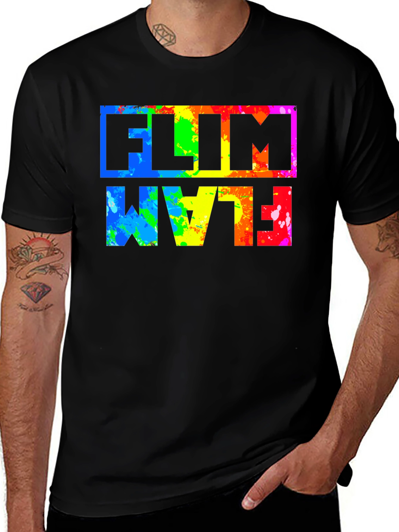 Flim Flam Rainbow Graphic T-Shirt