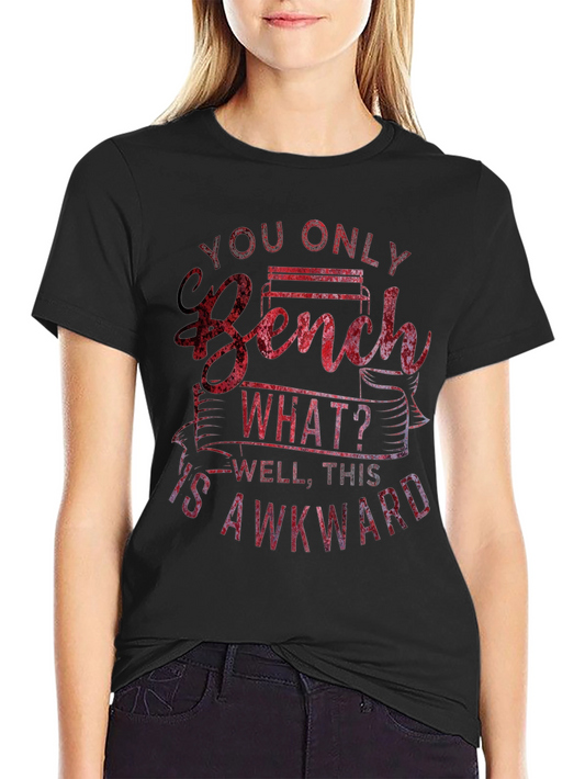 Awkward Bench Graphic Tee - Gym Humor