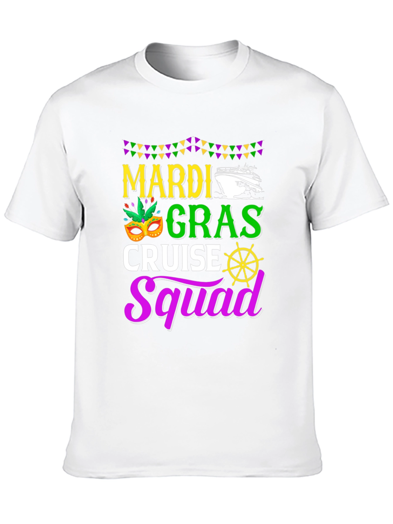 Mardi Gras Cruise Squad Graphic T-Shirt