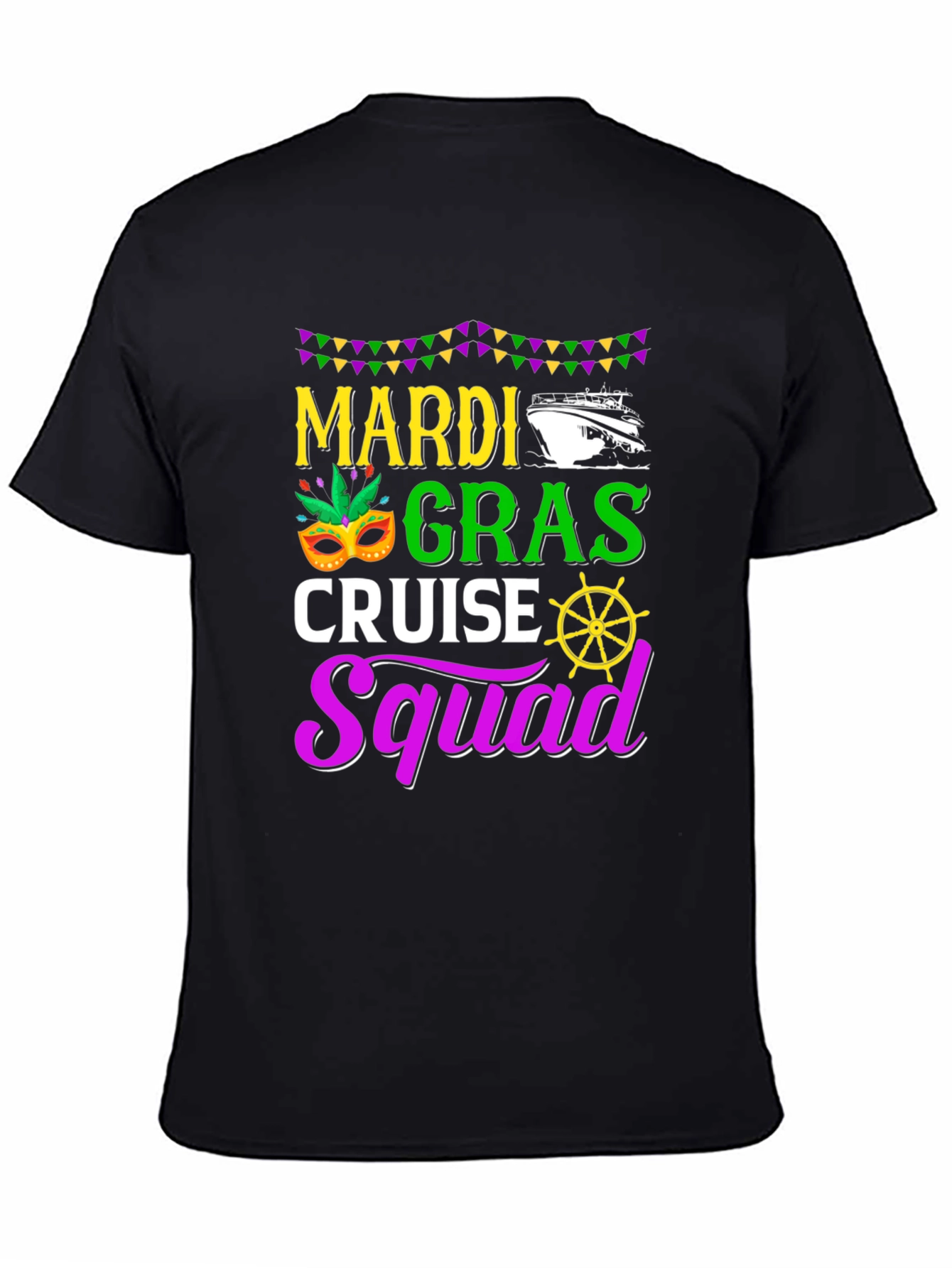 Mardi Gras Cruise Squad Graphic T-Shirt