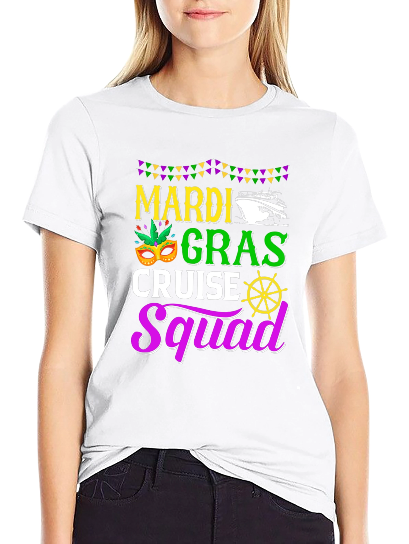 Mardi Gras Cruise Squad Graphic T-Shirt