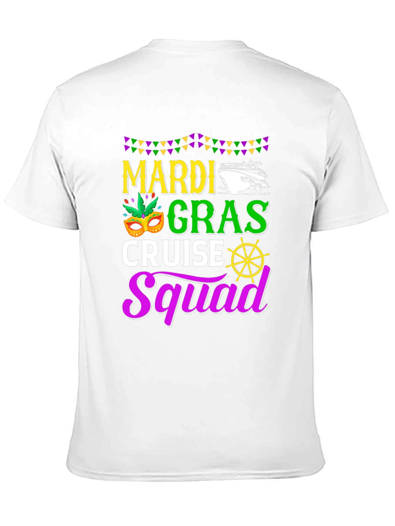 Mardi Gras Cruise Squad Graphic T-Shirt