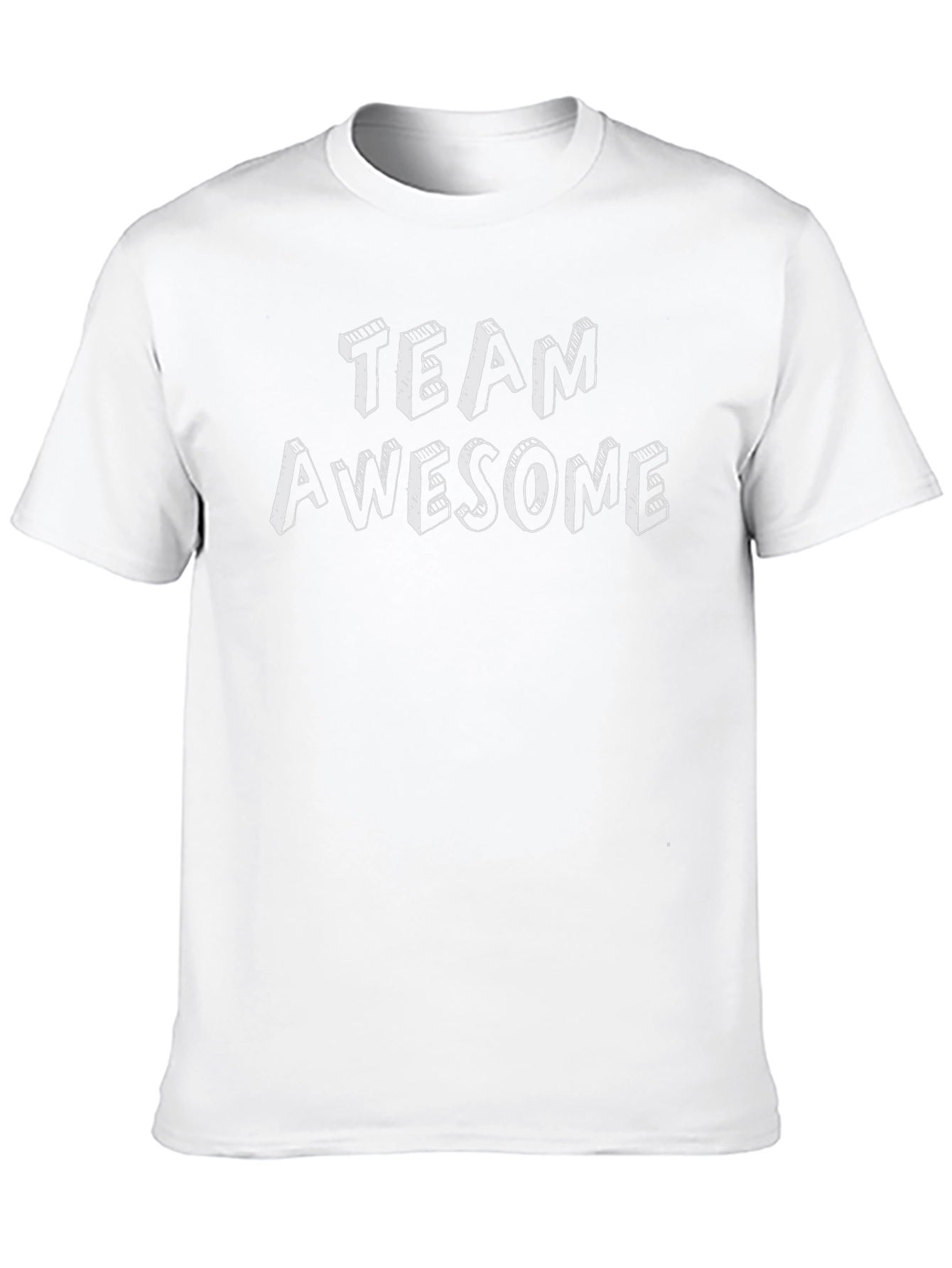 Team Awesome Graphic Tee - Black Cotton T-Shirt