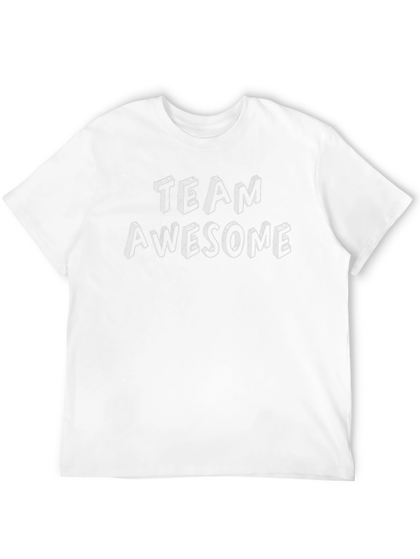 Team Awesome Graphic Tee - Black Cotton T-Shirt