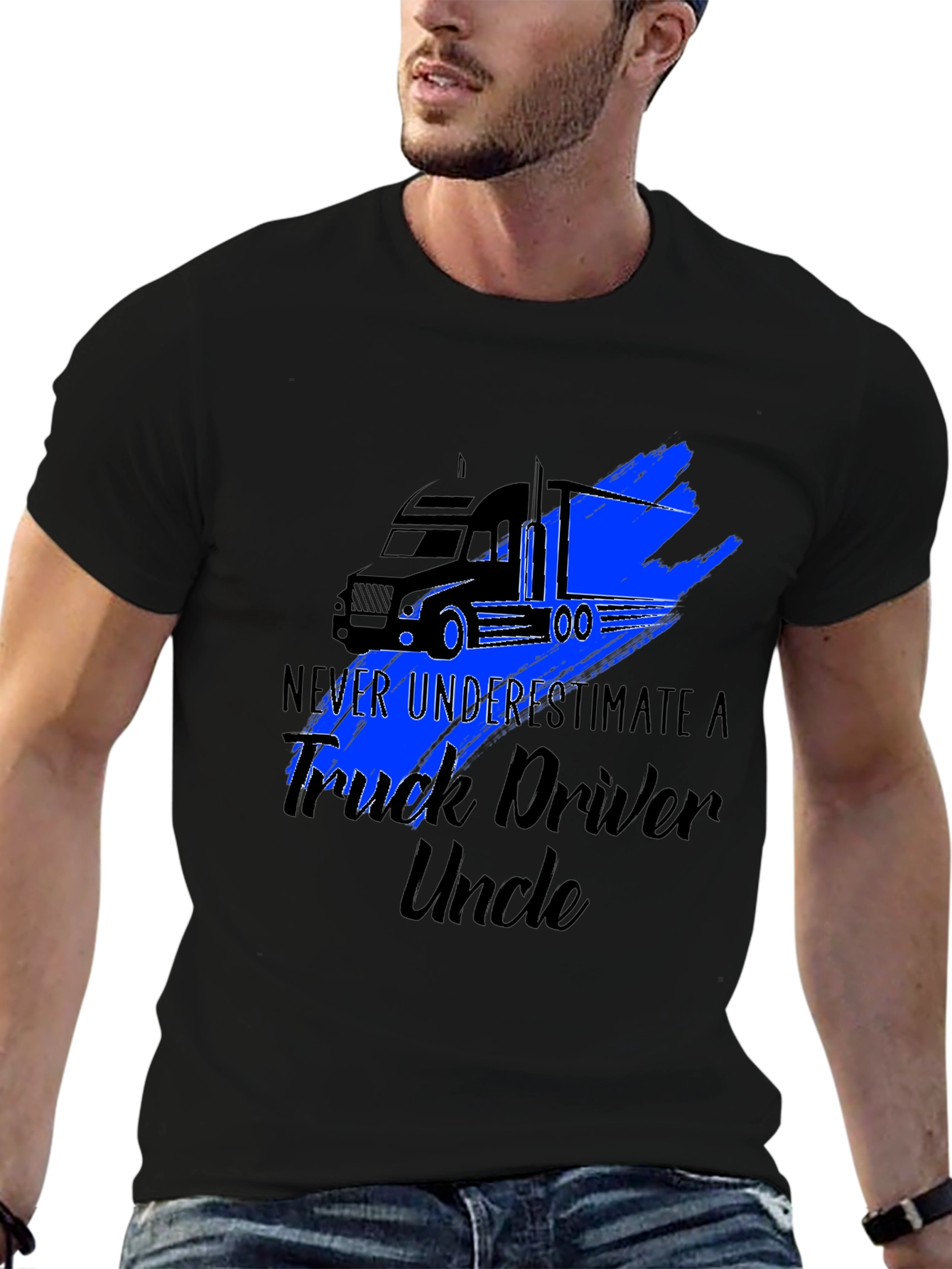Truck Driver Uncle Graphic T-Shirt