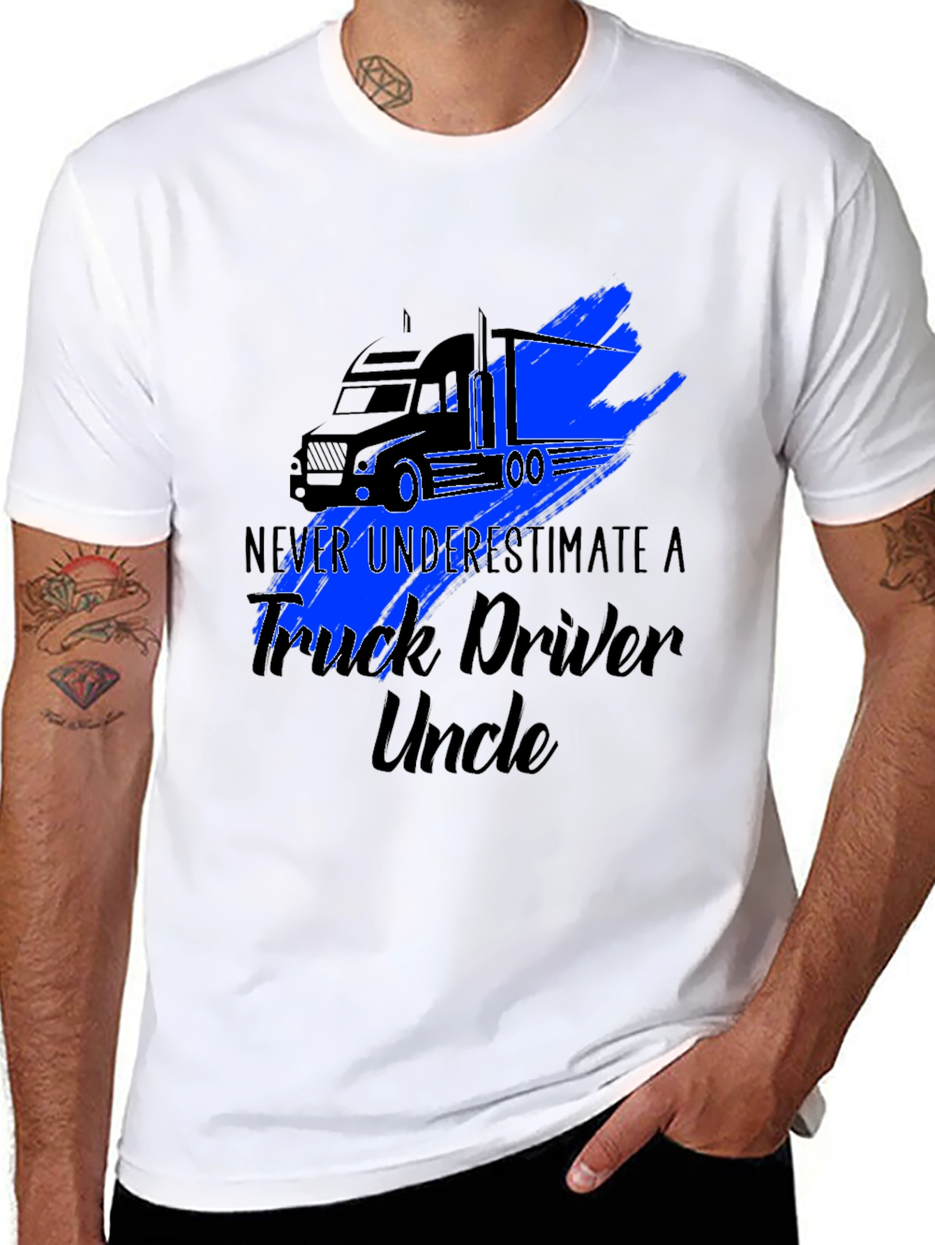 Truck Driver Uncle Graphic T-Shirt