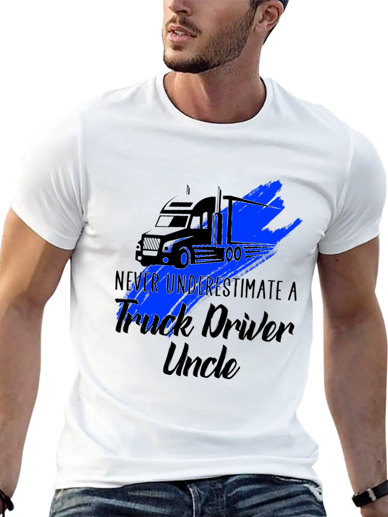 Truck Driver Uncle Graphic T-Shirt