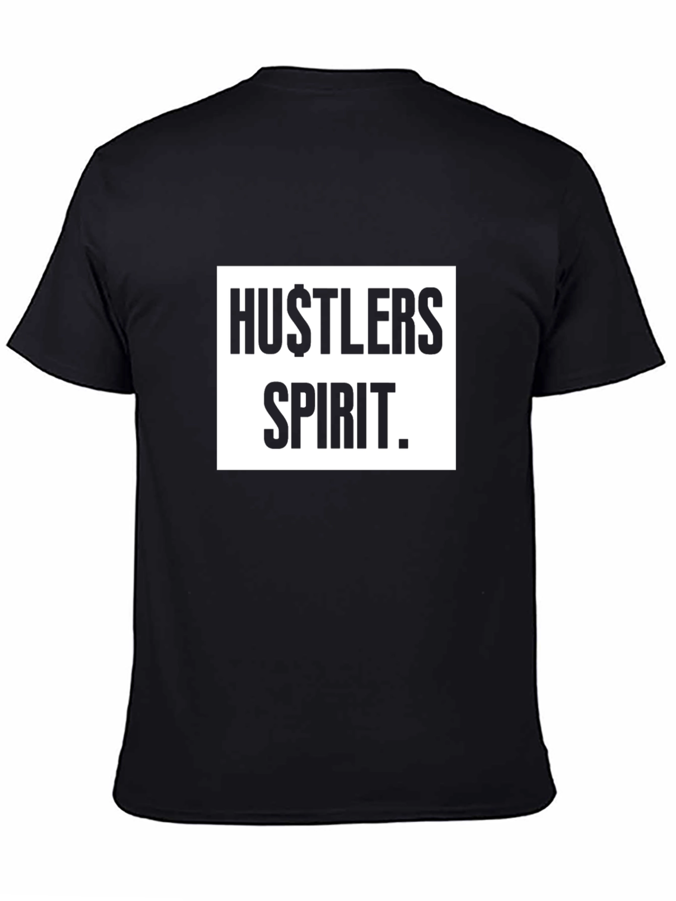 Hustlers Spirit Black Graphic Tee
