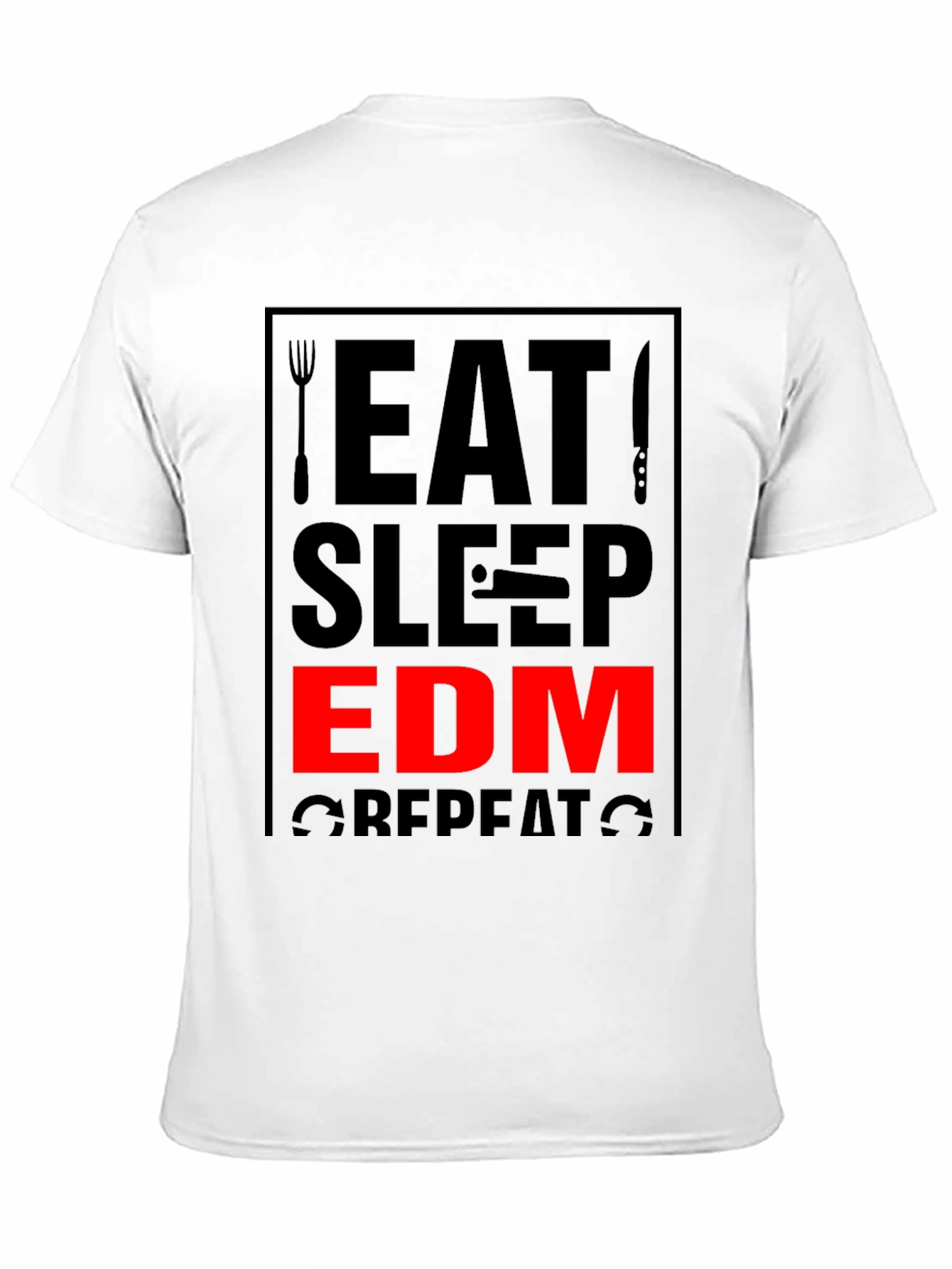 Eat Sleep EDM Repeat Black T-Shirt