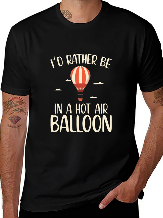 Hot Air Balloon Graphic T-Shirt - Adventure Awaits!