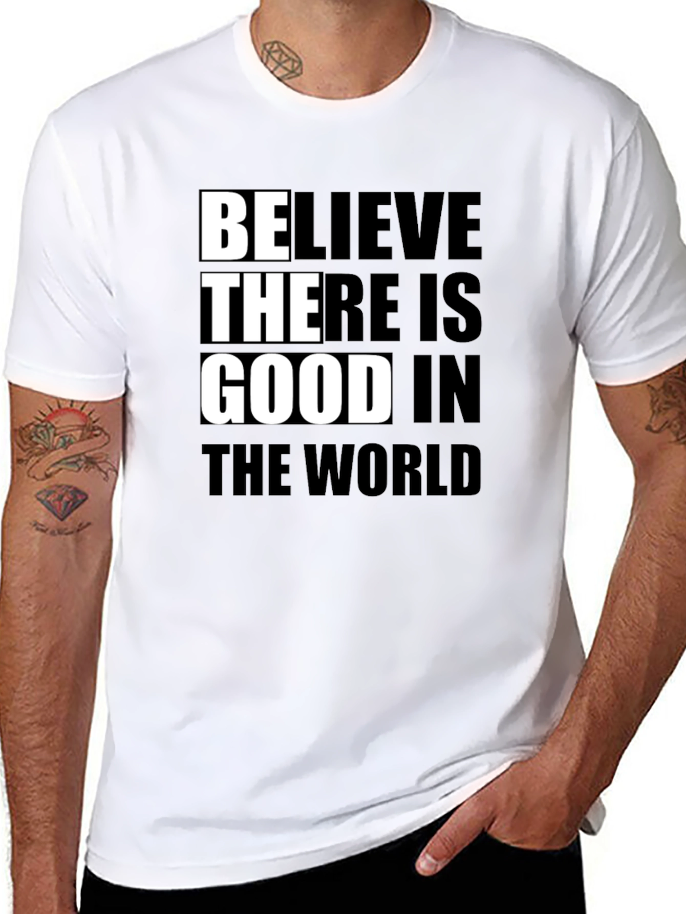 Believe In Good Graphic Tee - Black