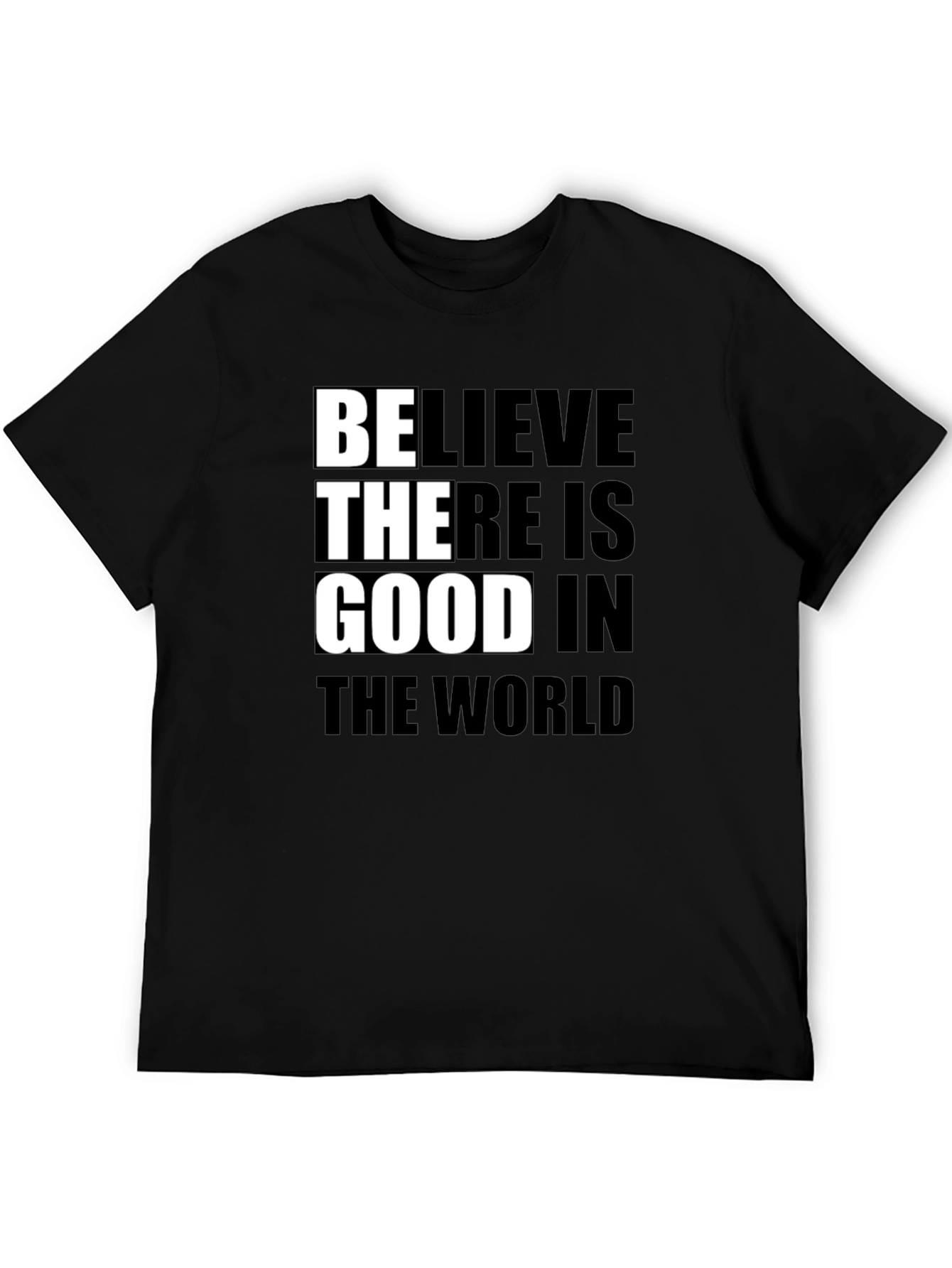 Believe In Good Graphic Tee - Black