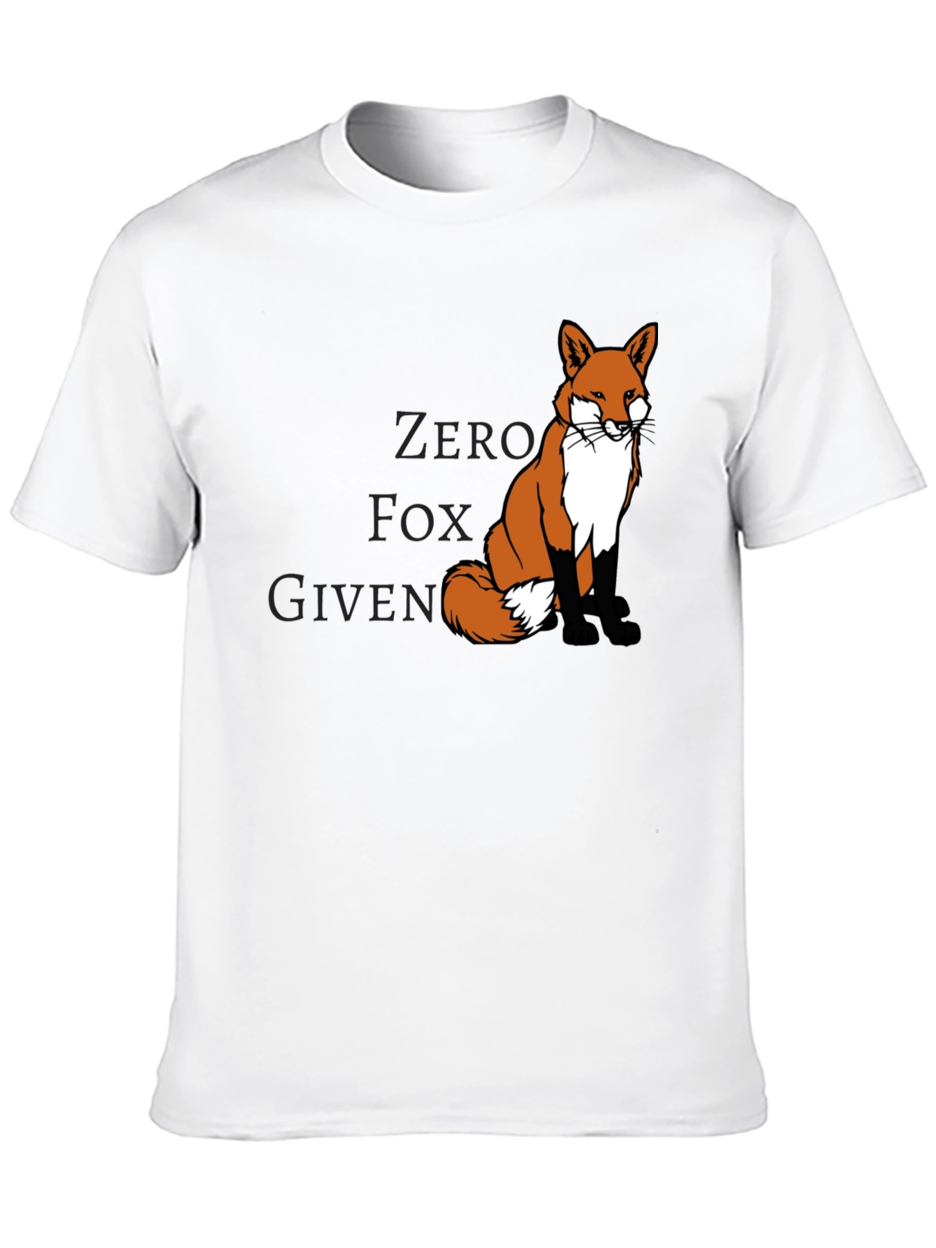 Zero Fox Given Mens Black Graphic Tee