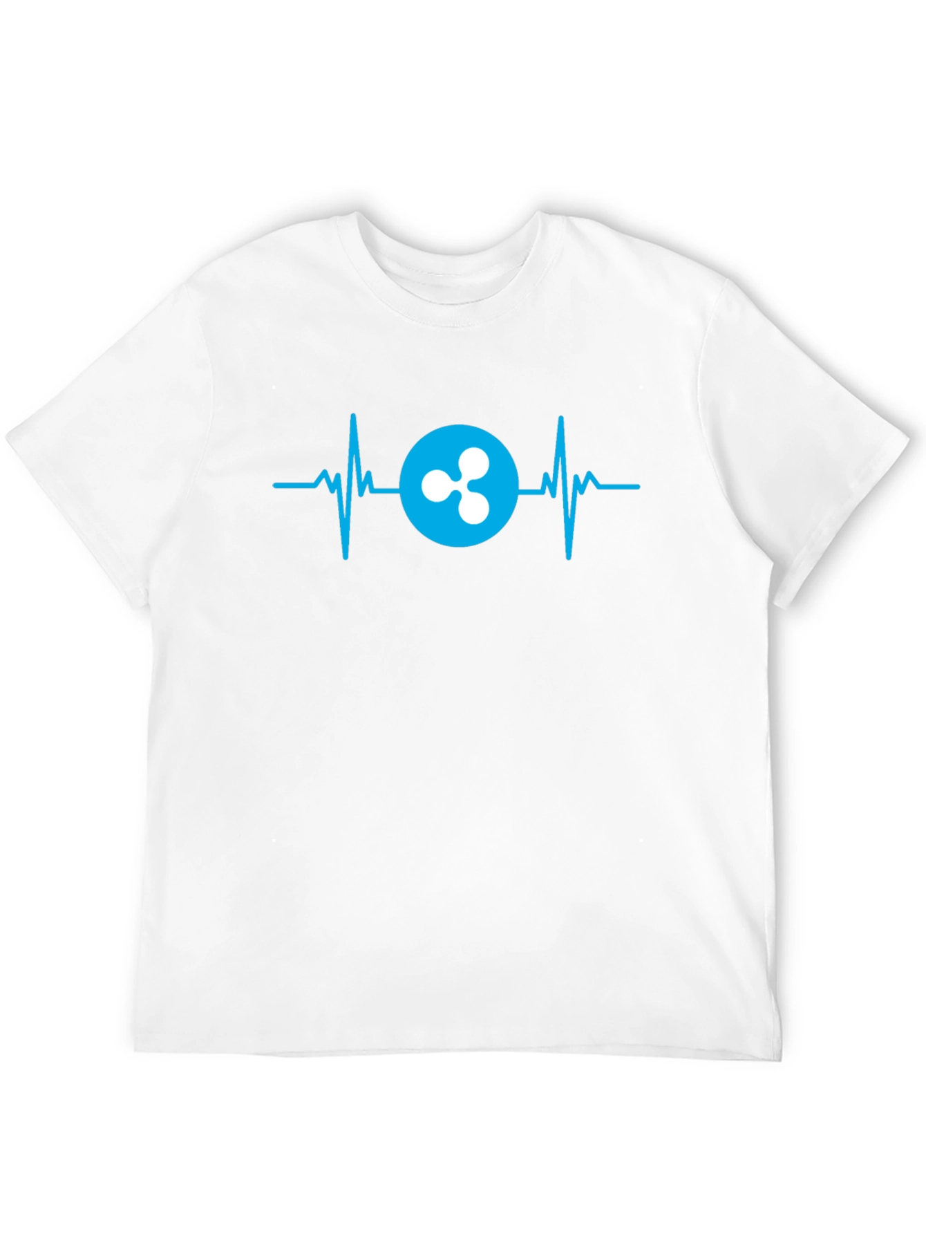 Ripple Crypto Heartbeat T-Shirt - Black