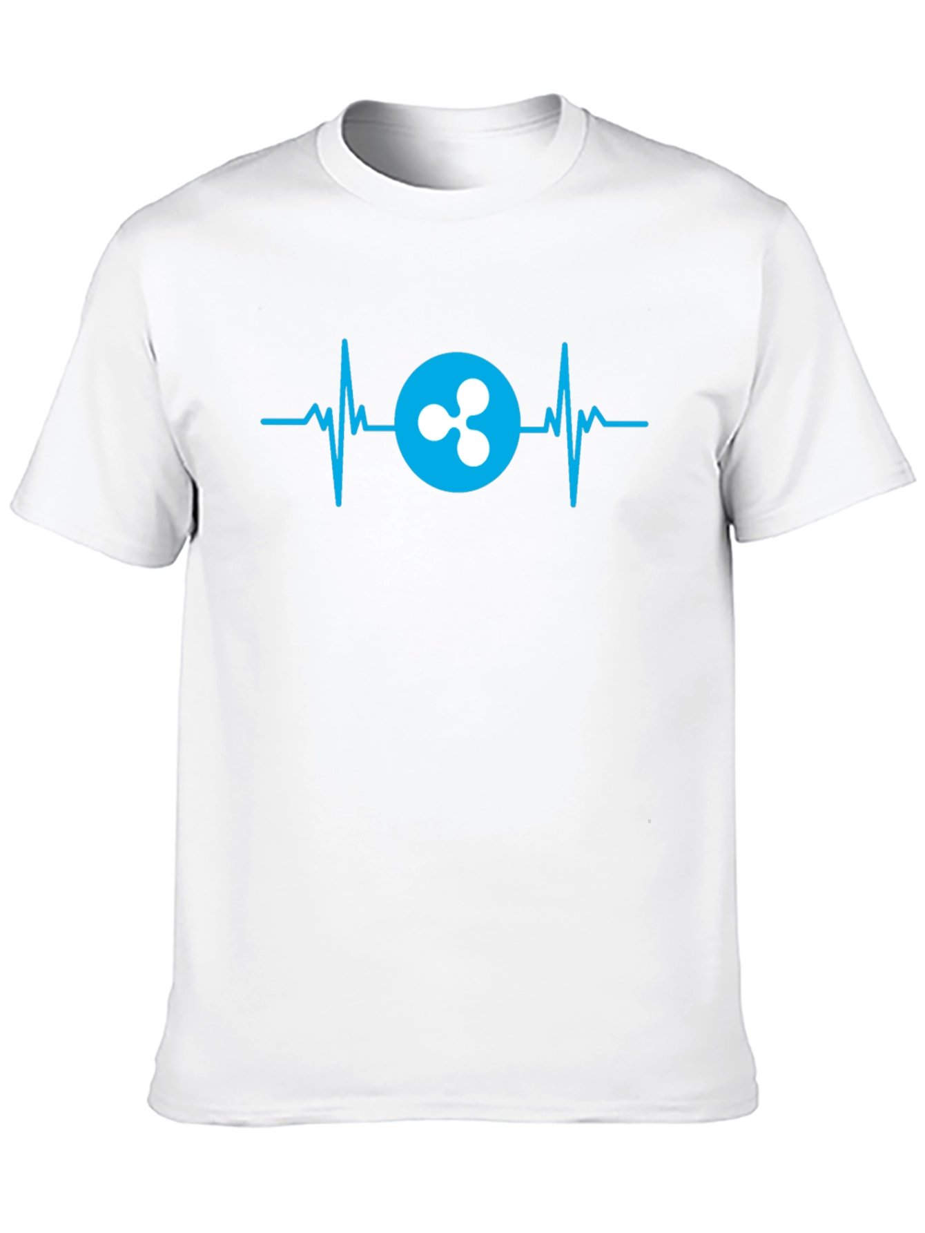 Ripple Crypto Heartbeat T-Shirt - Black