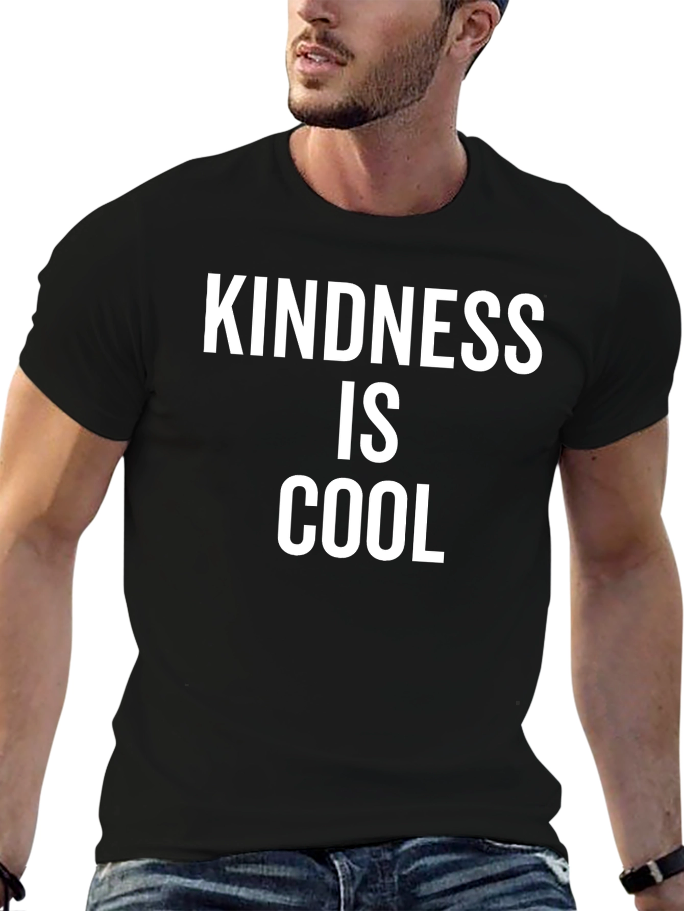 Kindness Is Cool Graphic Tee - Black