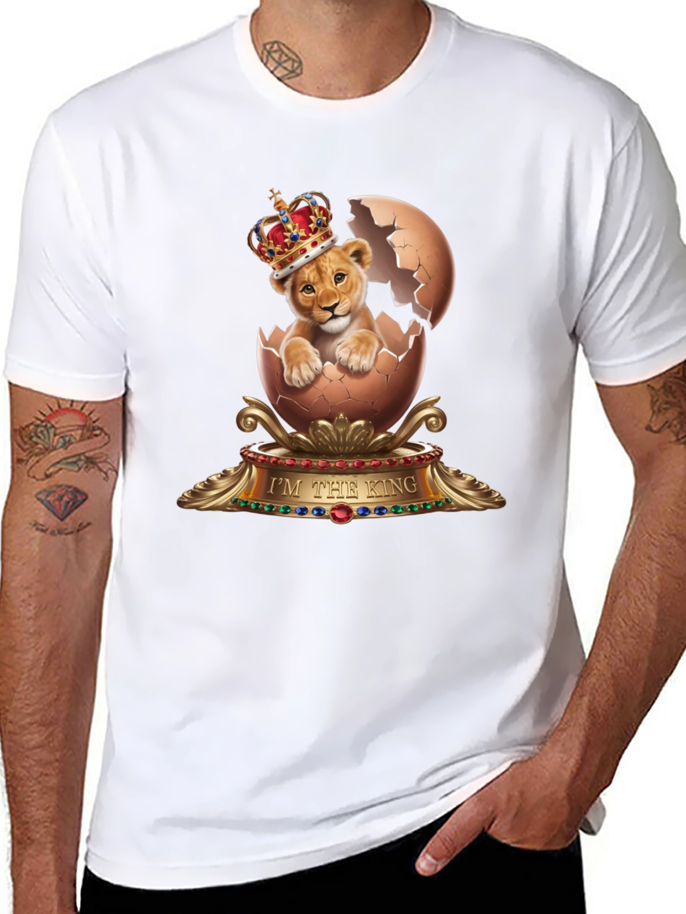 Lion King Egg T-Shirt - Unique Graphic Tee