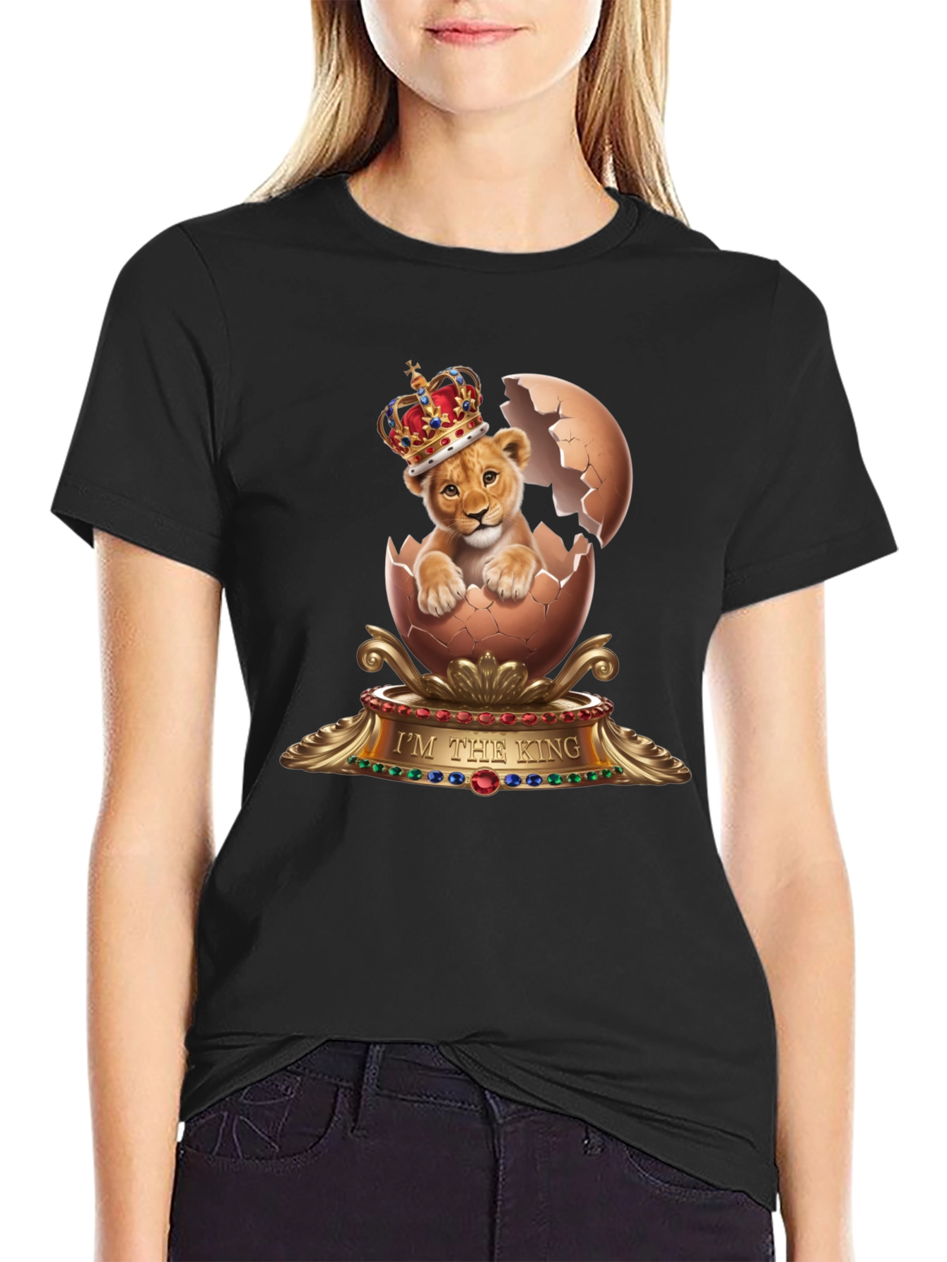 Lion King Egg T-Shirt - Unique Graphic Tee
