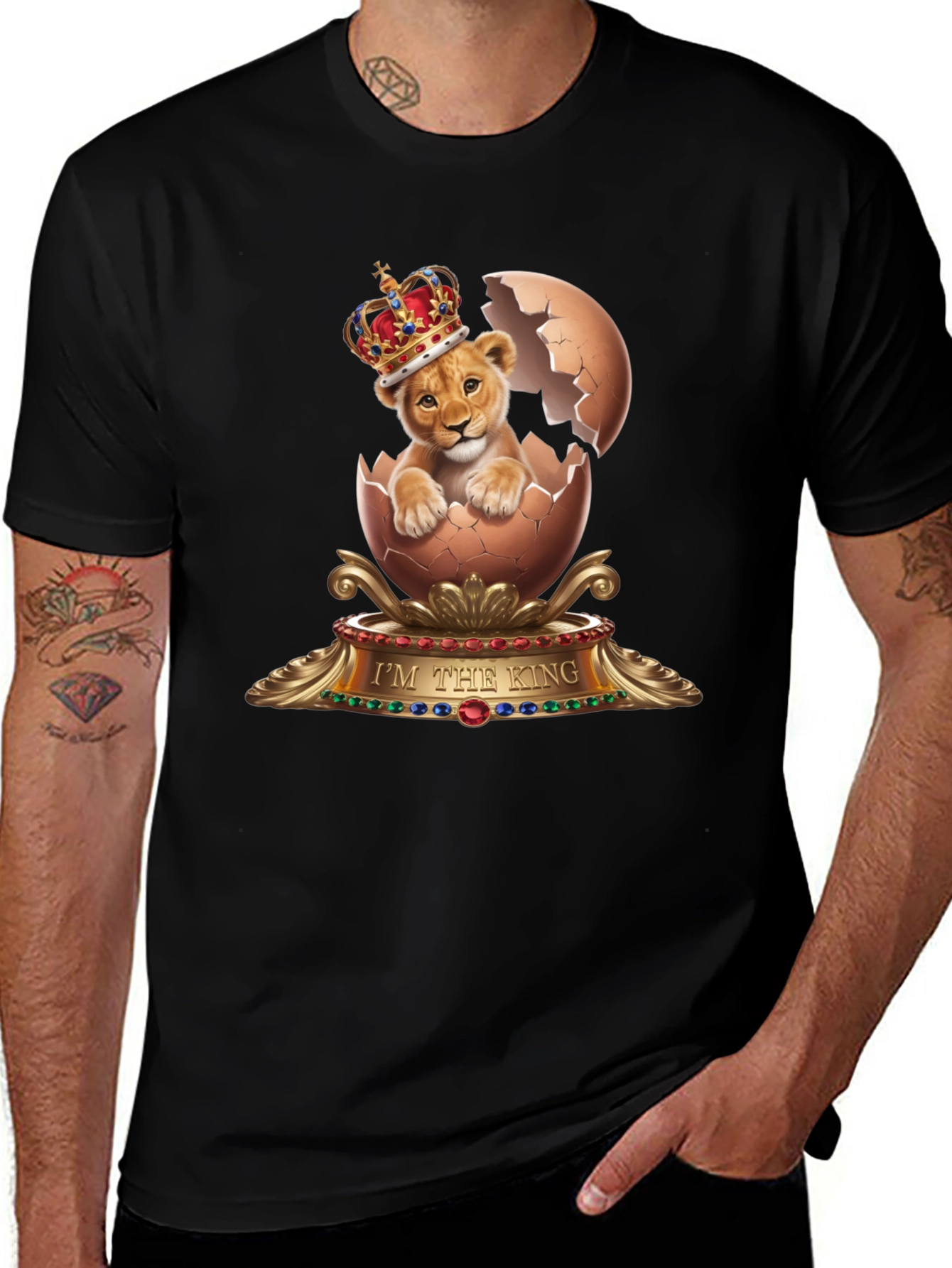 Lion King Egg T-Shirt - Unique Graphic Tee