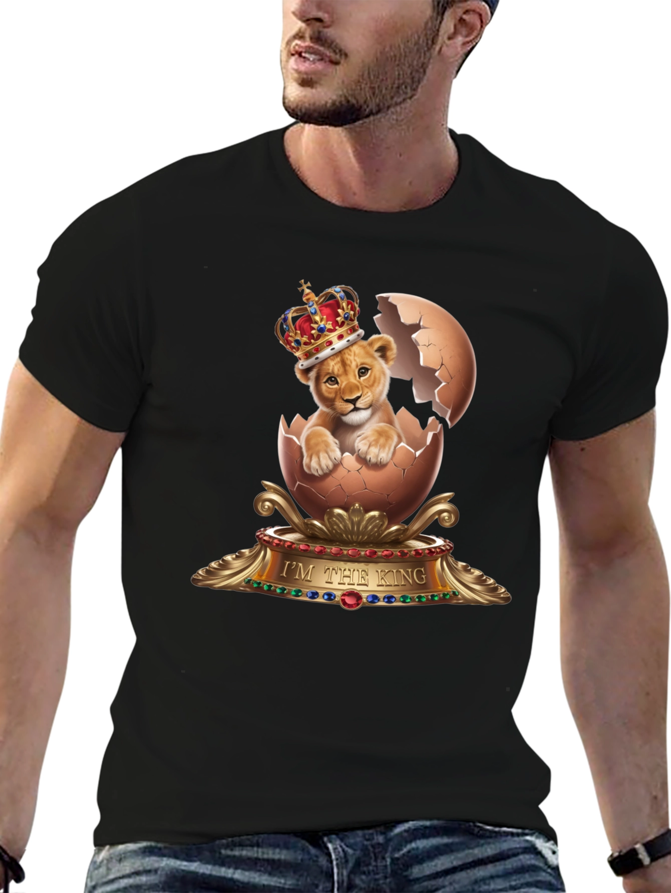 Lion King Egg T-Shirt - Unique Graphic Tee