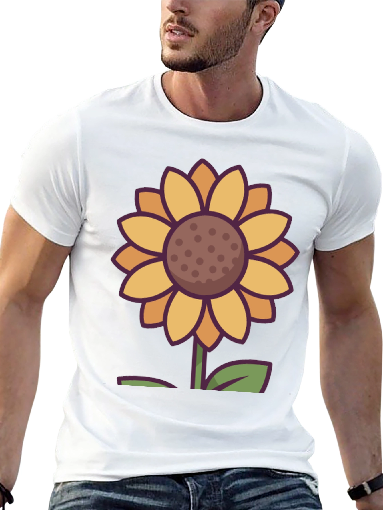 Sunflower Graphic Tee - Unisex Black T-Shirt