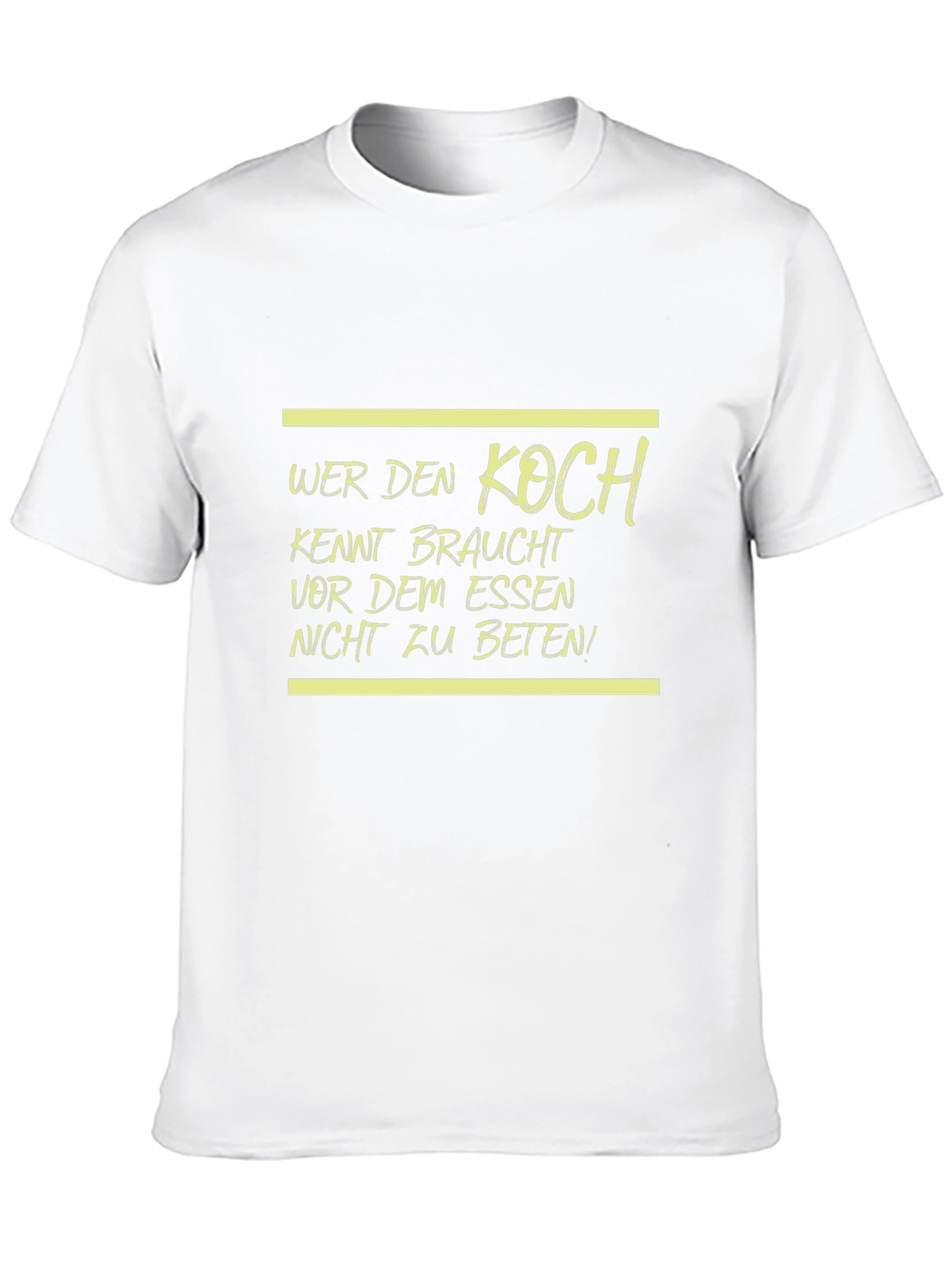 Wer Den Koch Kennt Funny Black T-Shirt