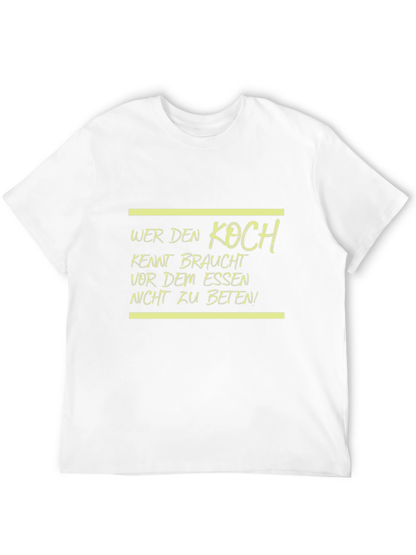 Wer Den Koch Kennt Funny Black T-Shirt