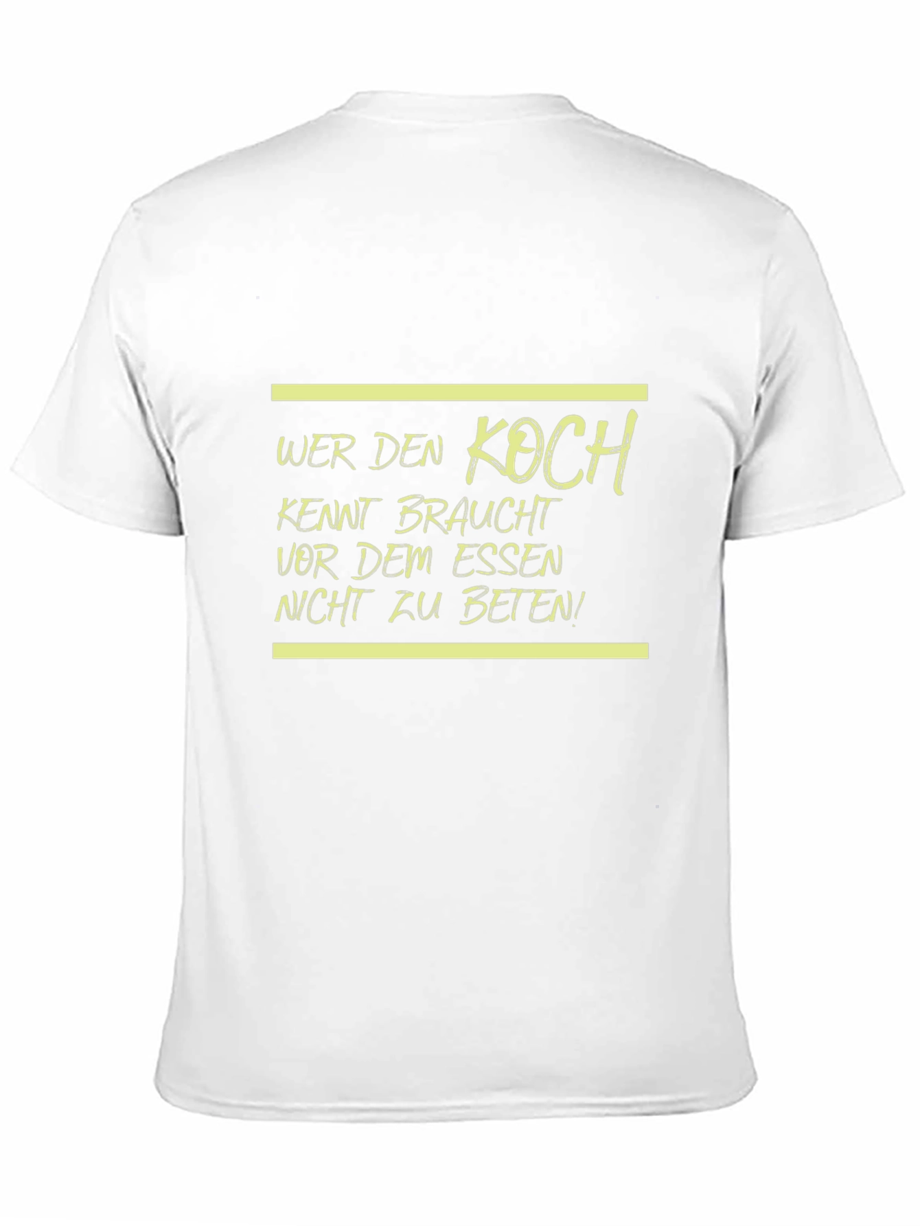 Wer Den Koch Kennt Funny Black T-Shirt