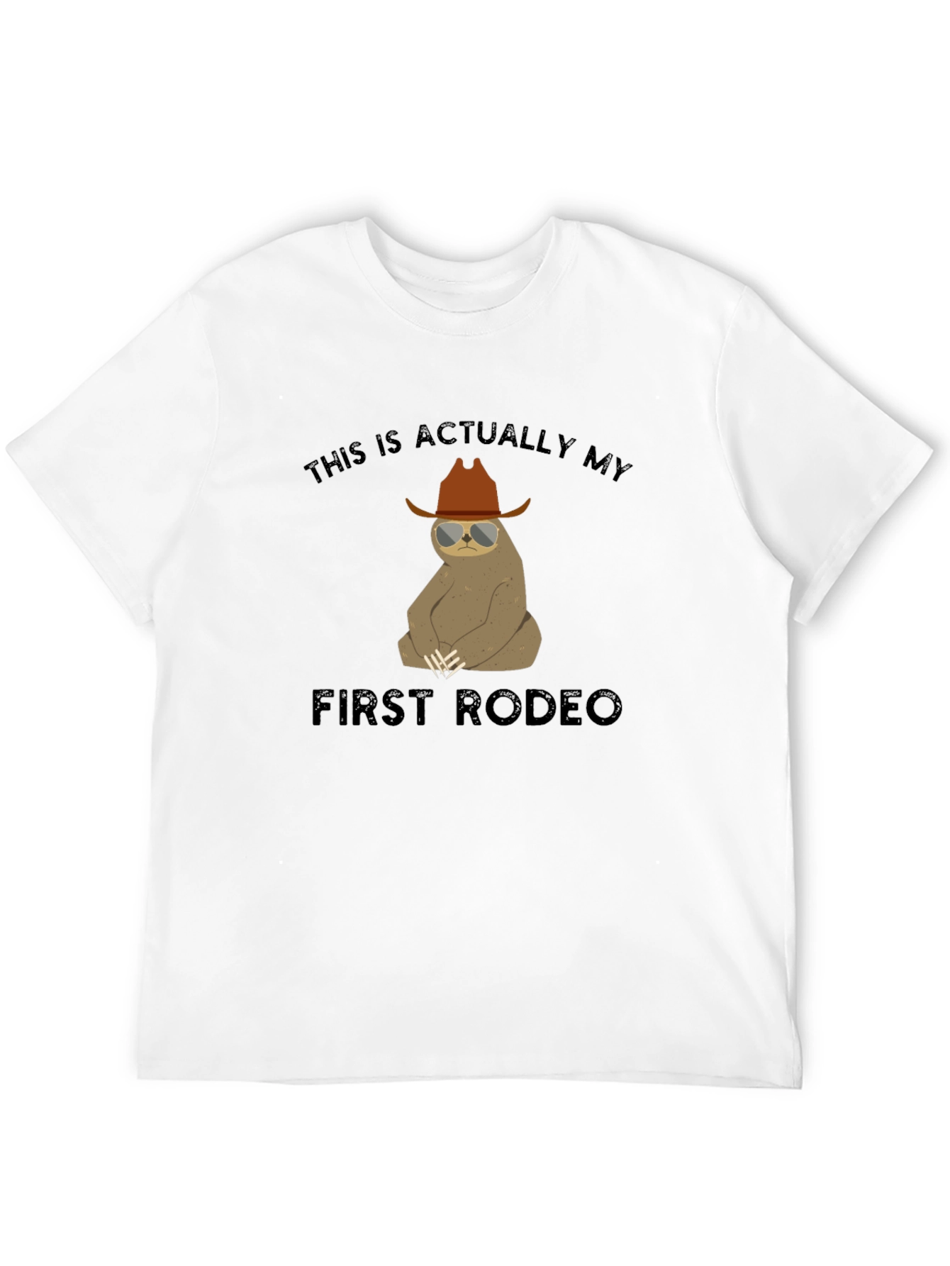 Sloth Rodeo Graphic Tee - Funny Western T-Shirt