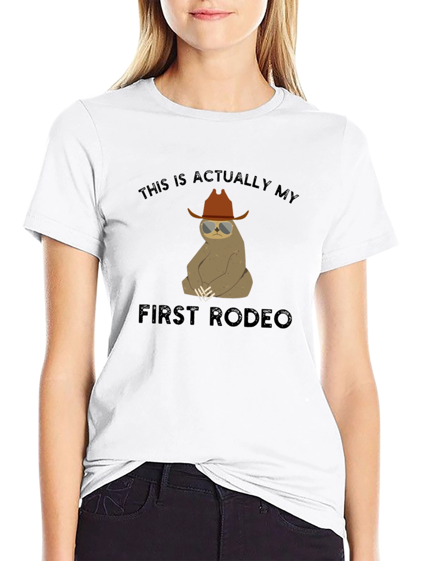 Sloth Rodeo Graphic Tee - Funny Western T-Shirt