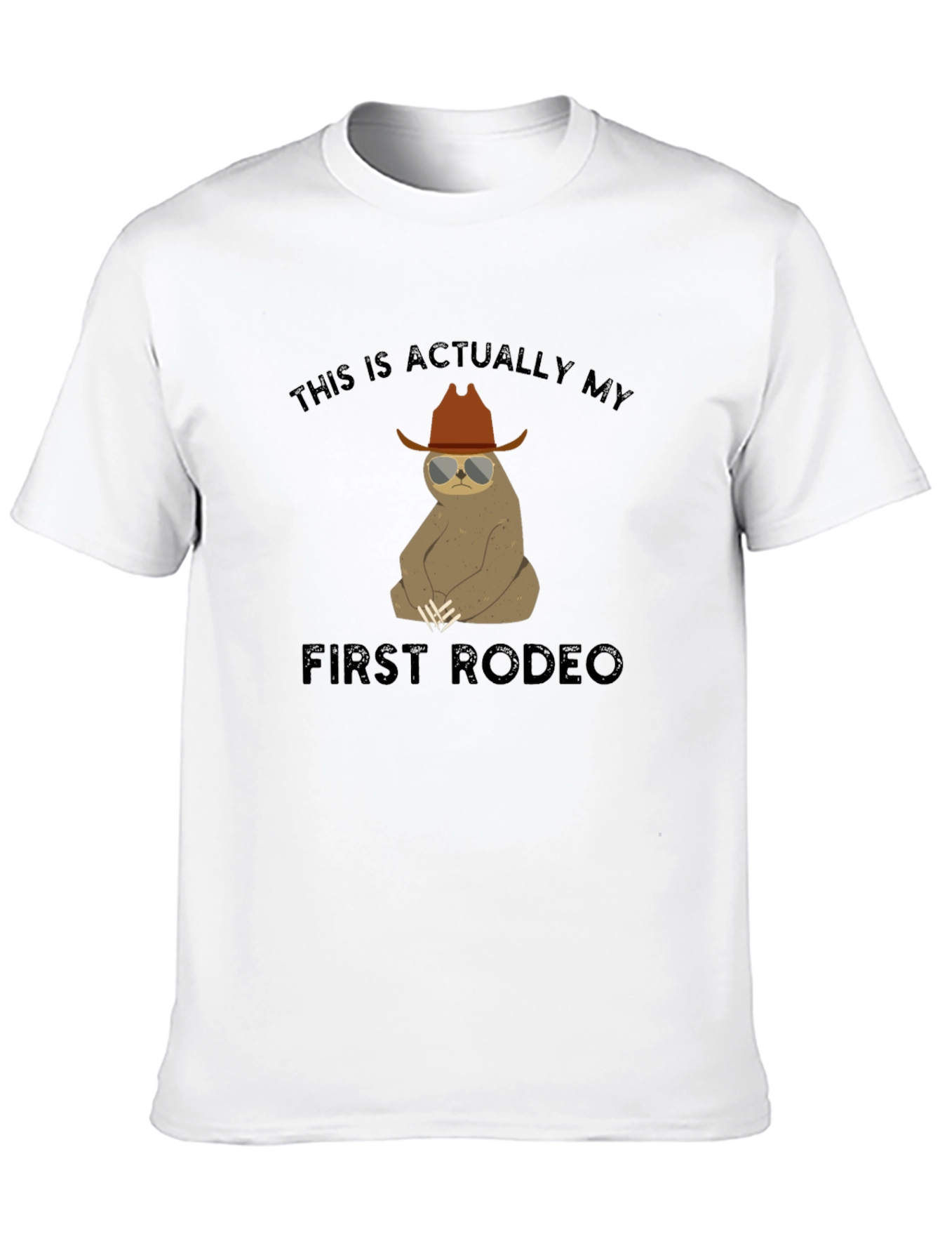Sloth Rodeo Graphic Tee - Funny Western T-Shirt