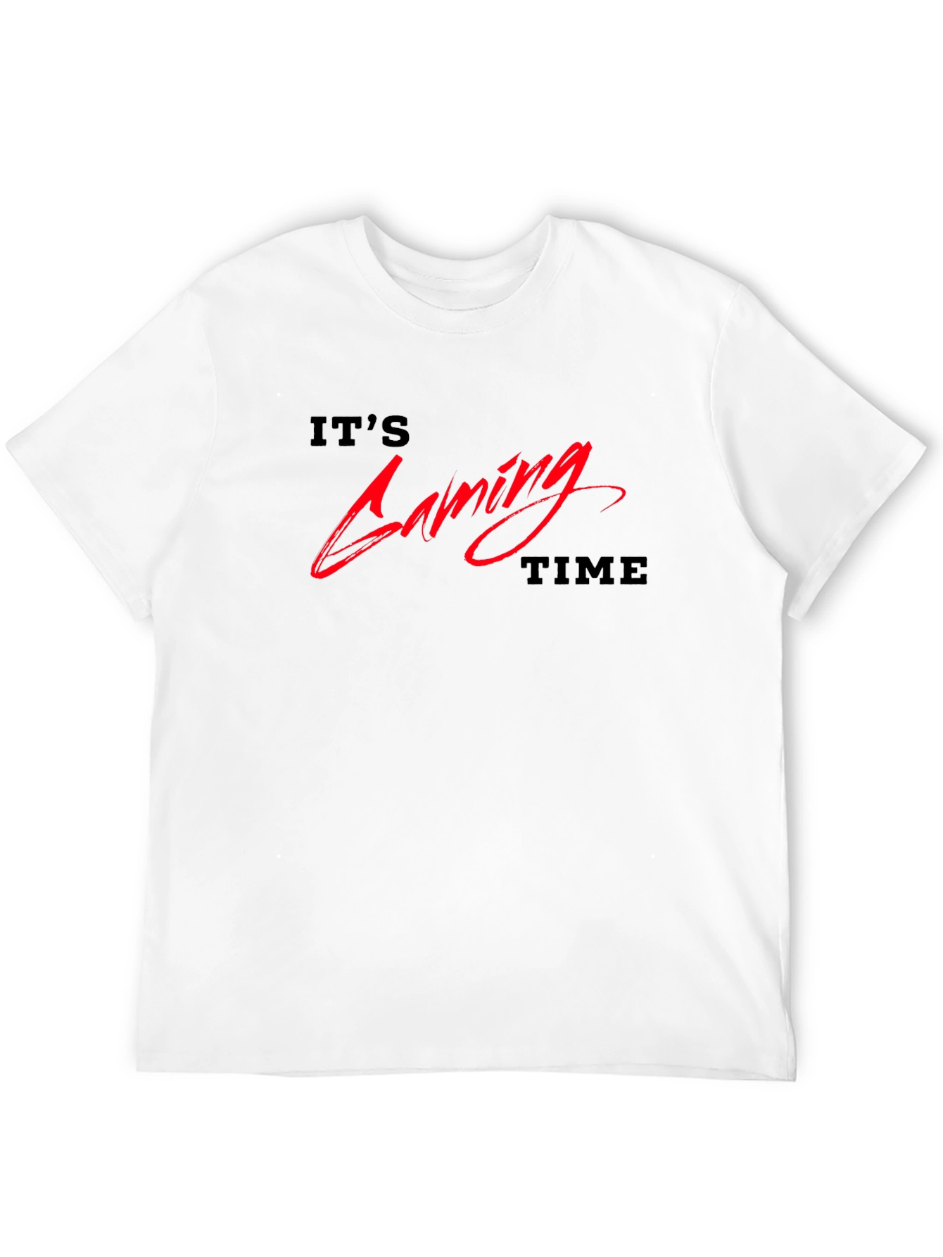Its Gaming Time Graphic Tee - Black T-Shirt