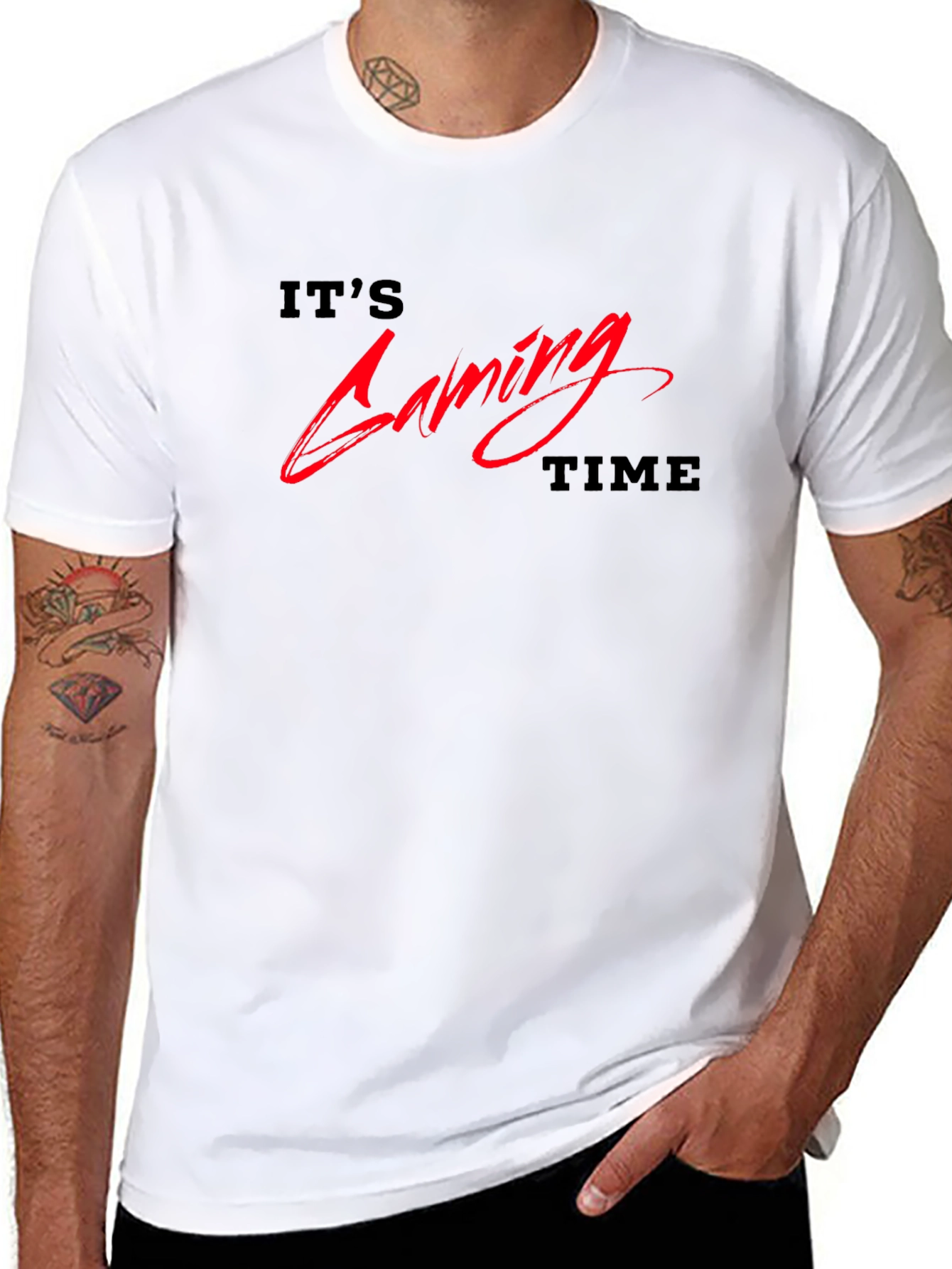 Its Gaming Time Graphic Tee - Black T-Shirt