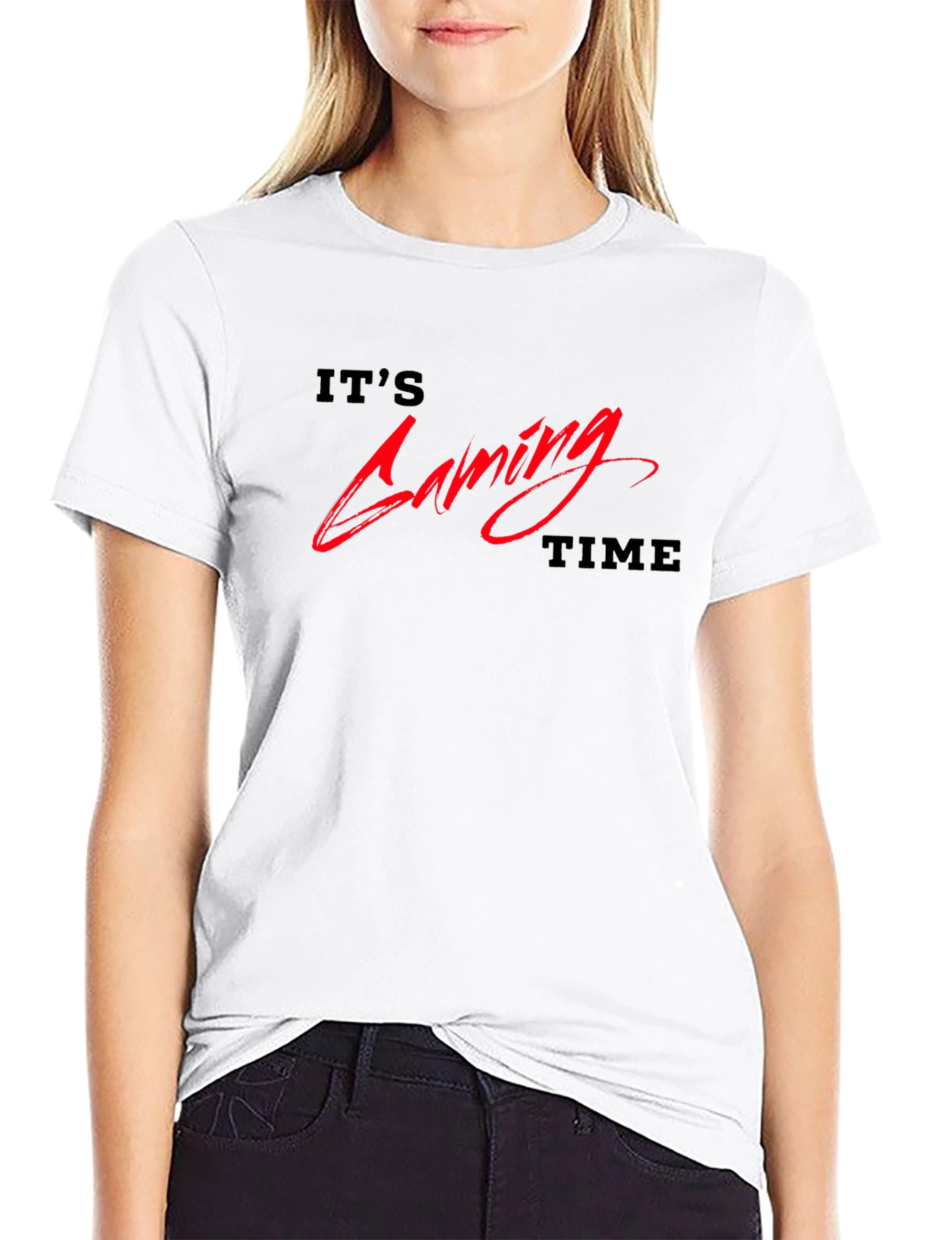 Its Gaming Time Graphic Tee - Black T-Shirt