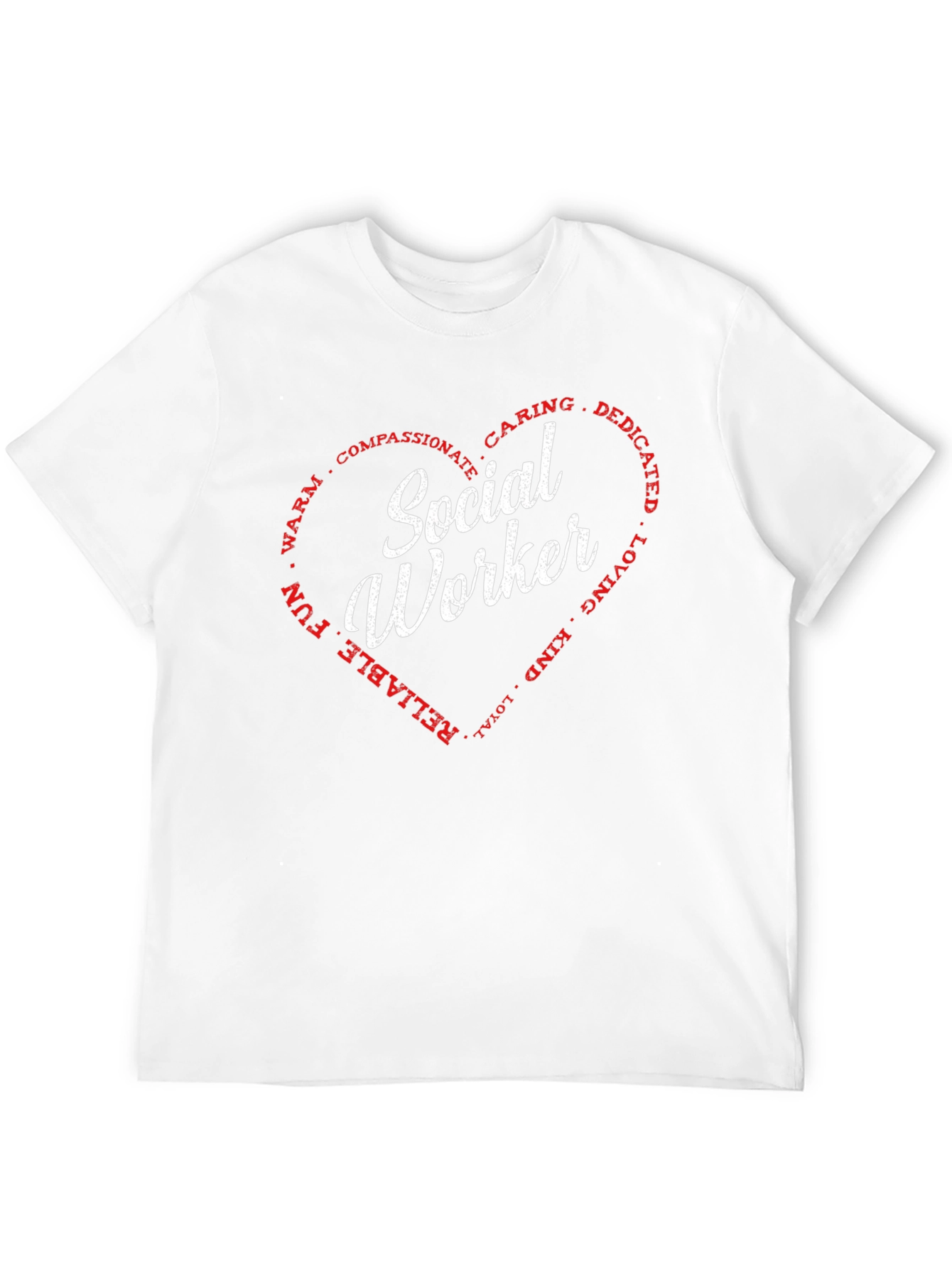 Social Worker Heart T-Shirt - Caring Dedicated Tee