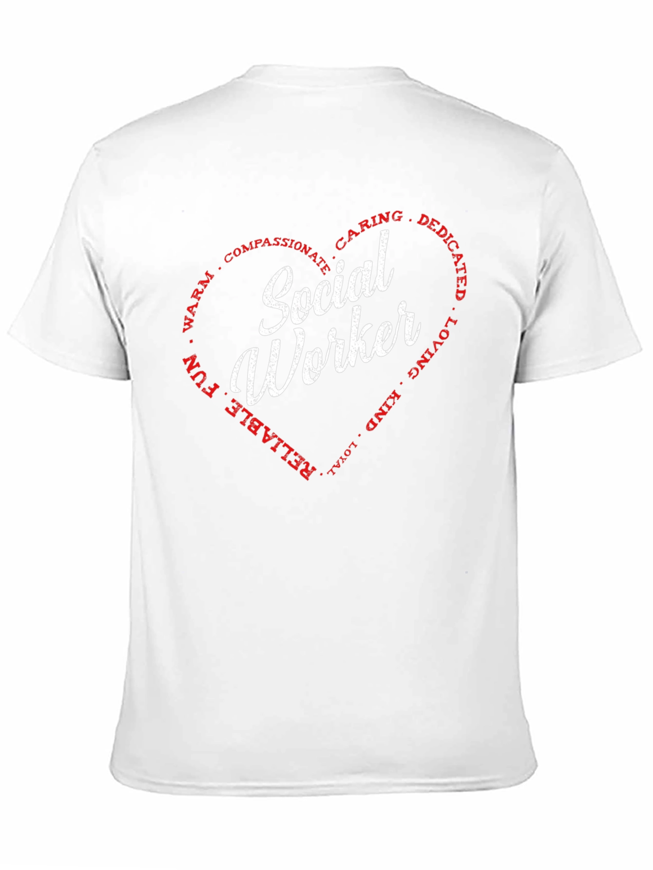 Social Worker Heart T-Shirt - Caring Dedicated Tee
