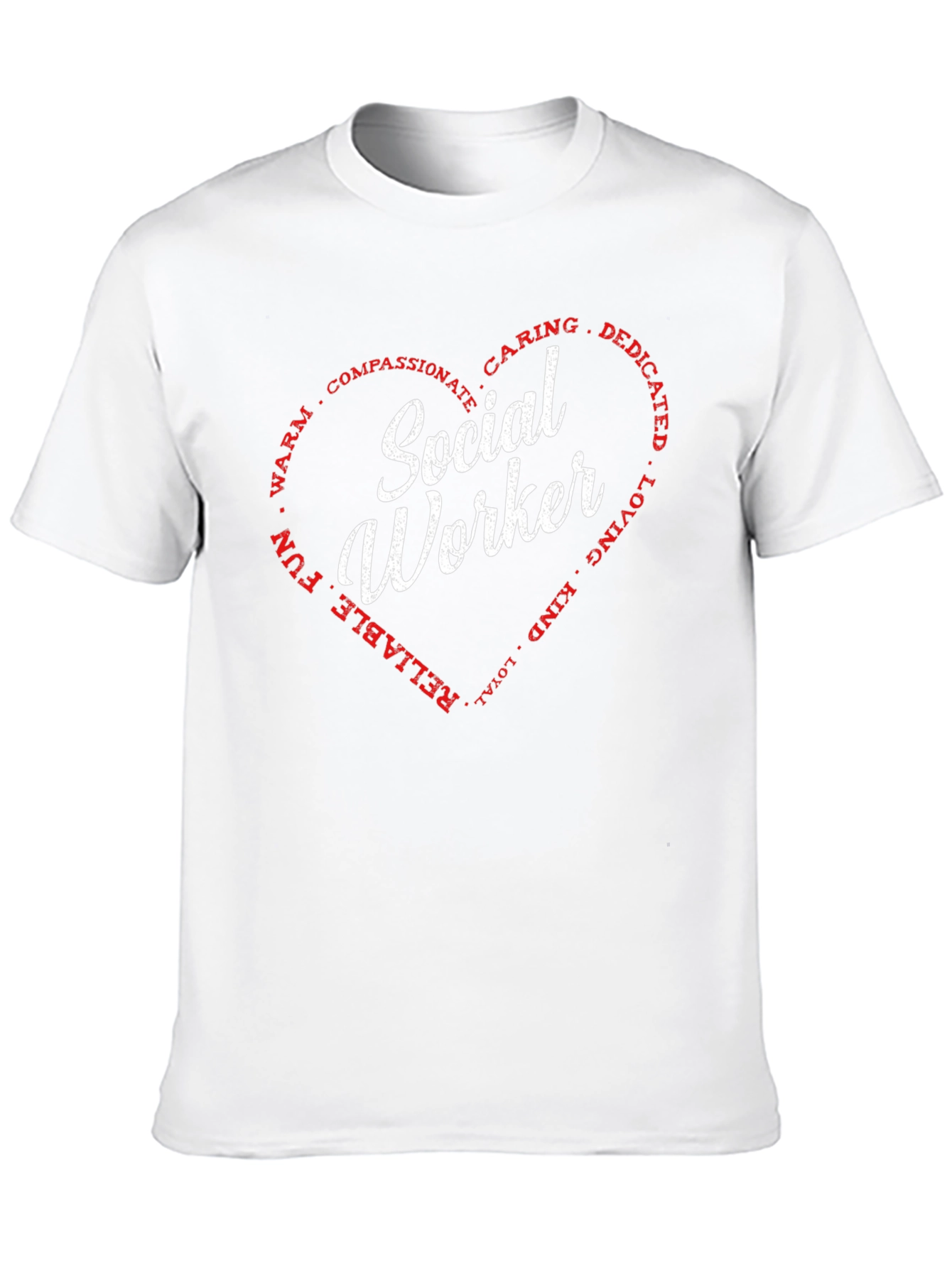 Social Worker Heart T-Shirt - Caring Dedicated Tee