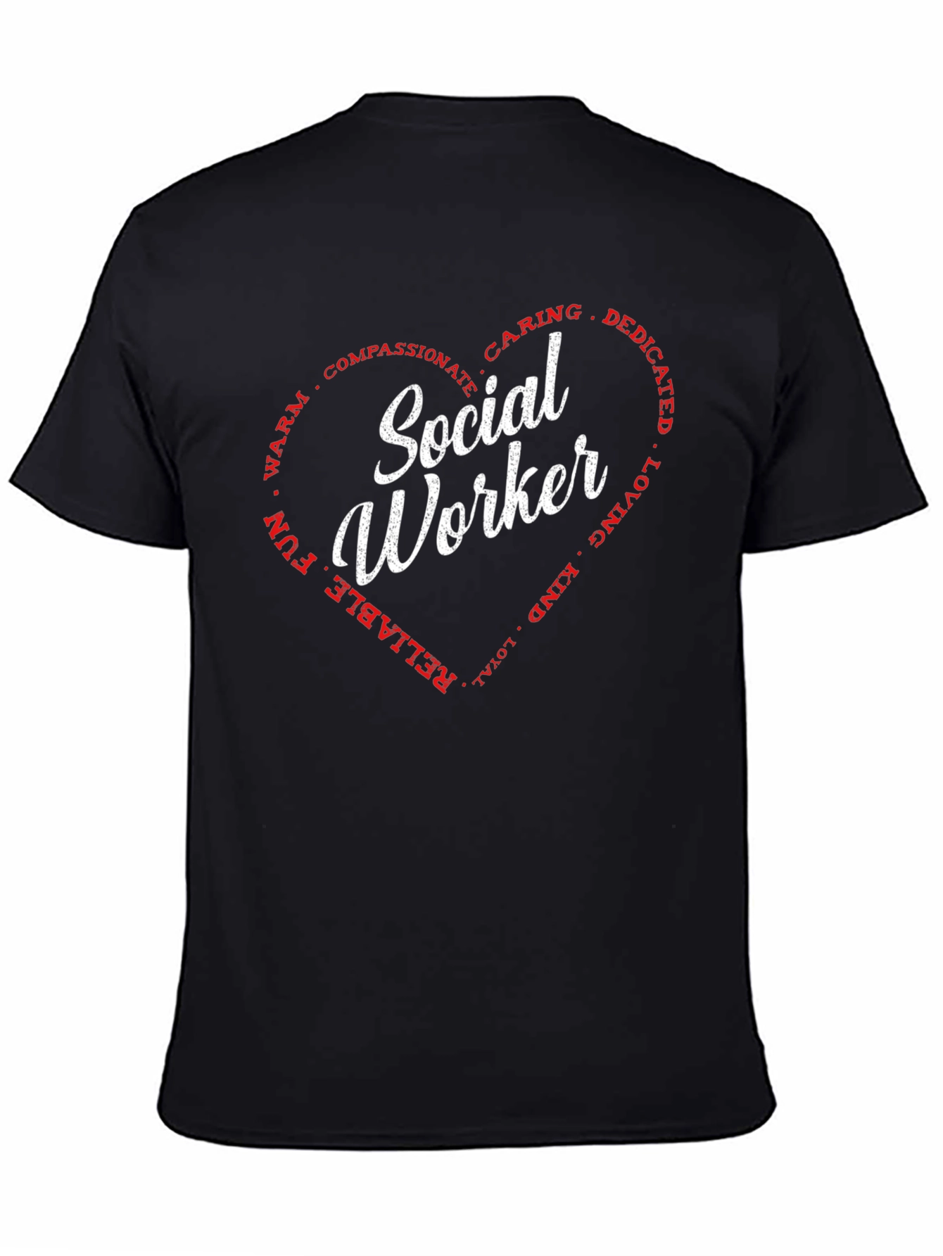 Social Worker Heart T-Shirt - Caring Dedicated Tee