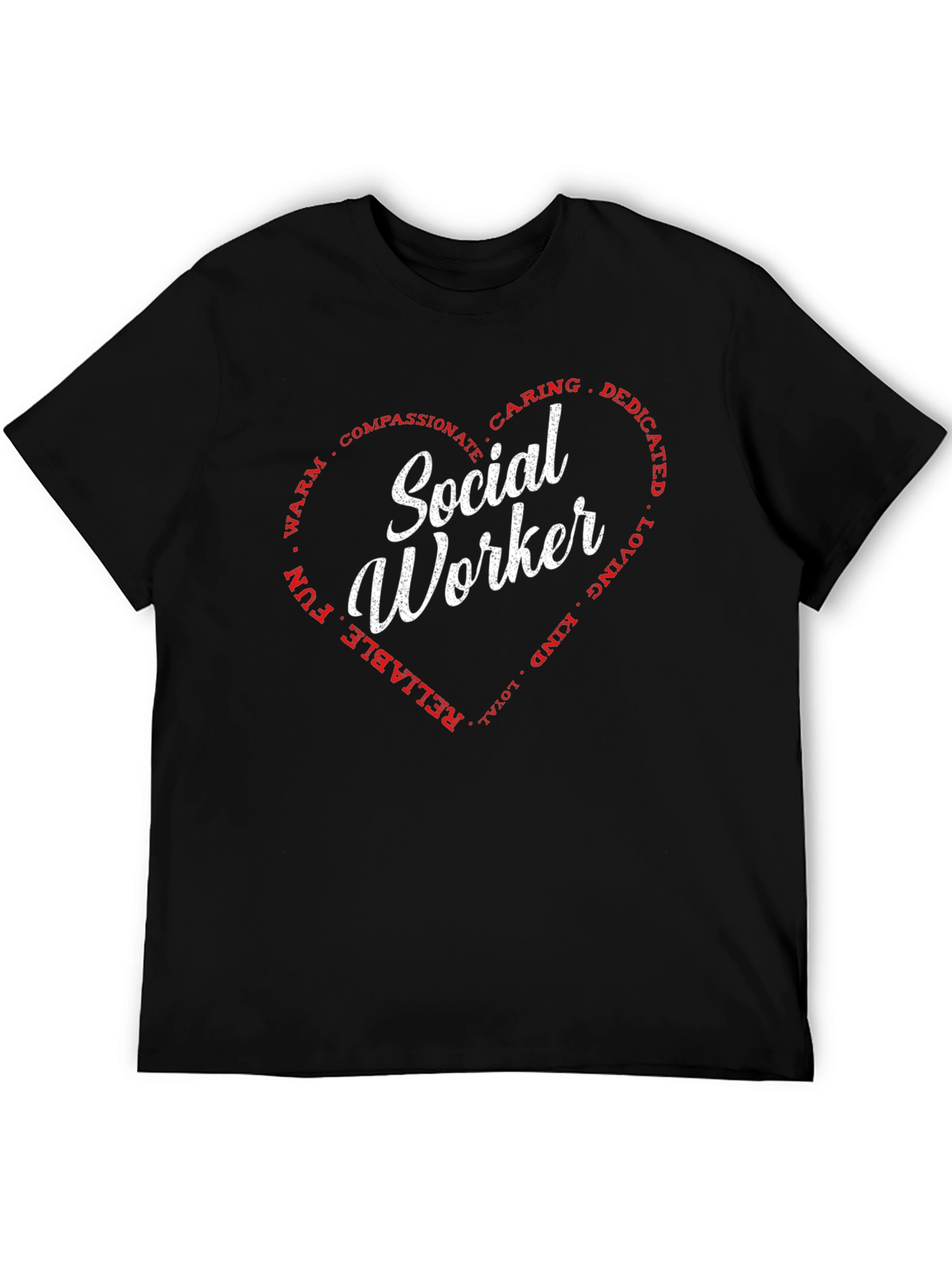 Social Worker Heart T-Shirt - Caring Dedicated Tee