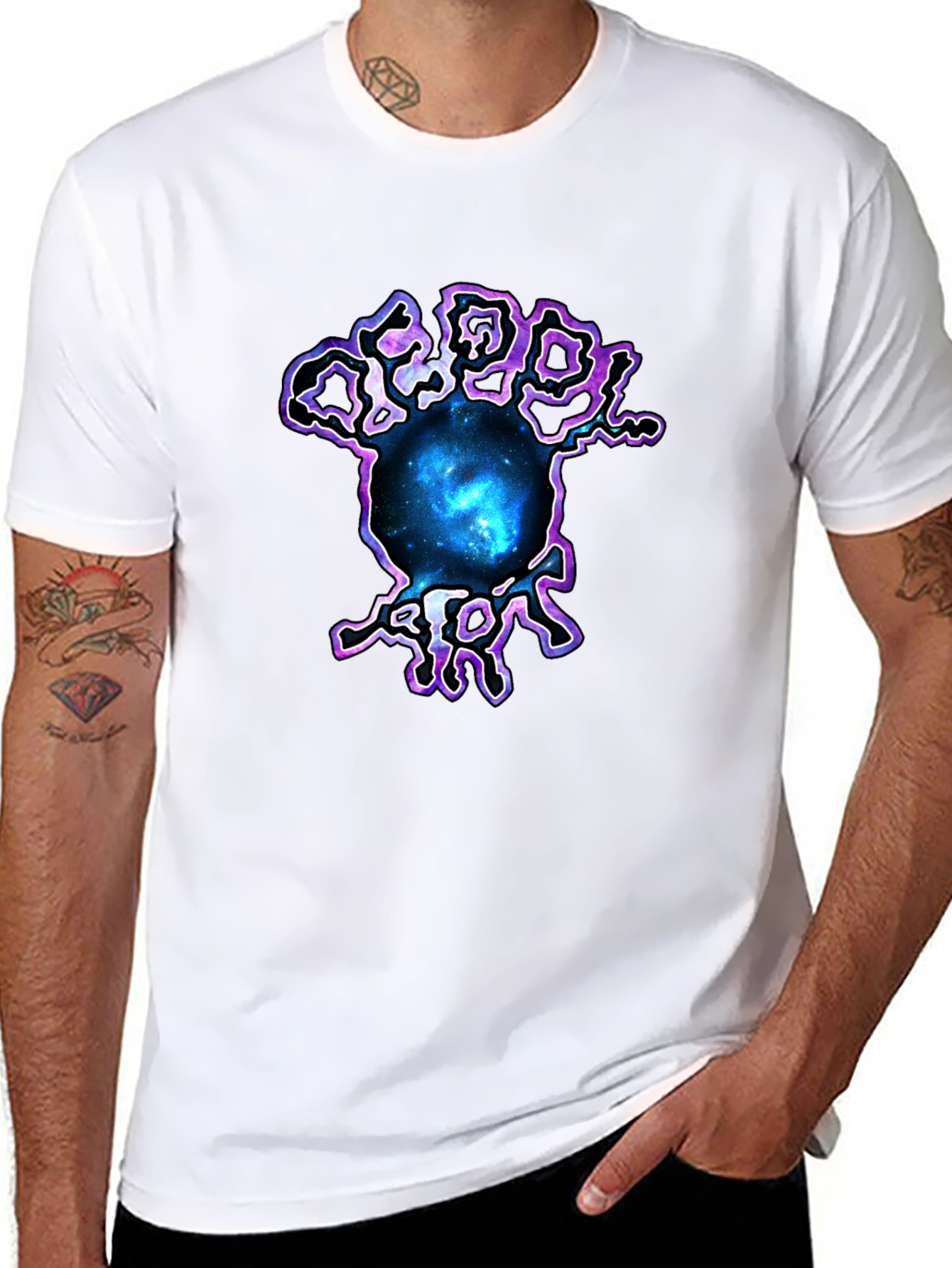 Galaxy Brain Graphic Tee - Black