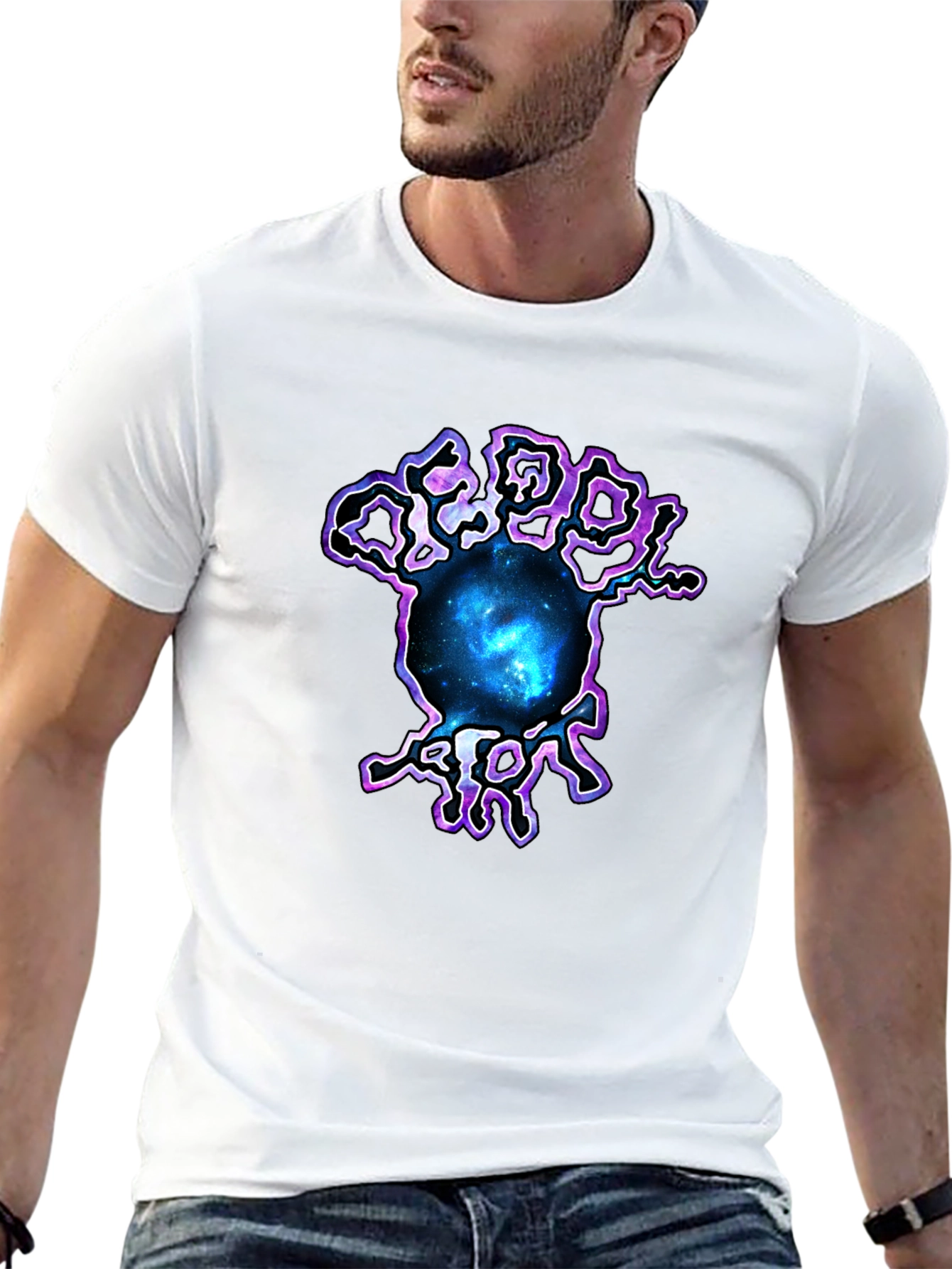 Galaxy Brain Graphic Tee - Black