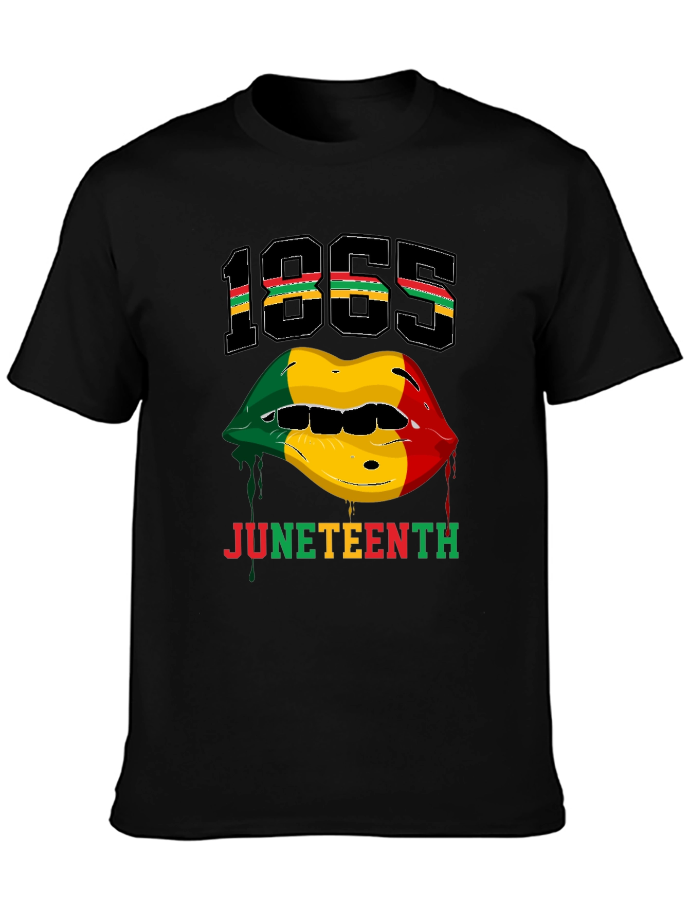 Juneteenth 1865 Lips Graphic T-Shirt