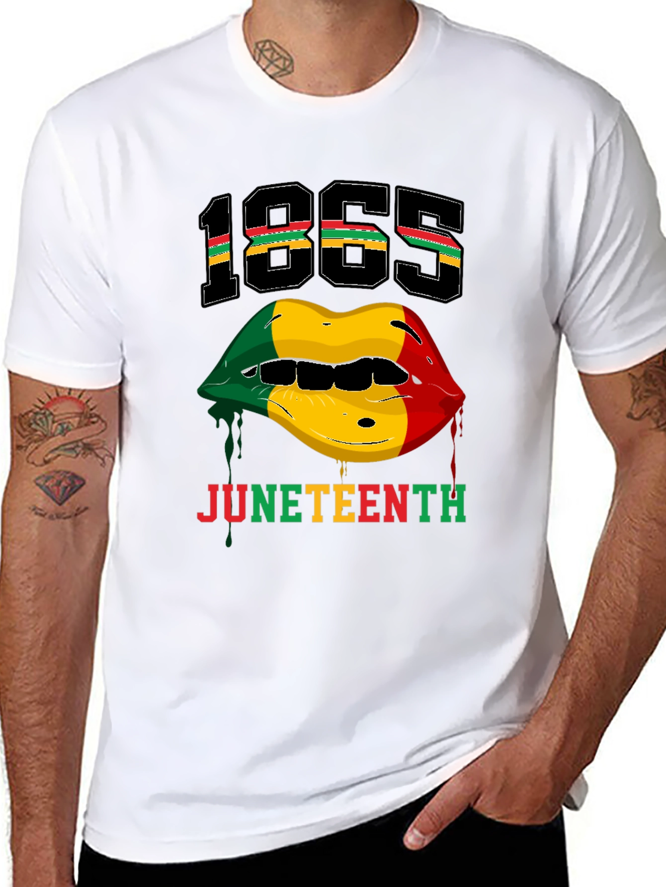 Juneteenth 1865 Lips Graphic T-Shirt