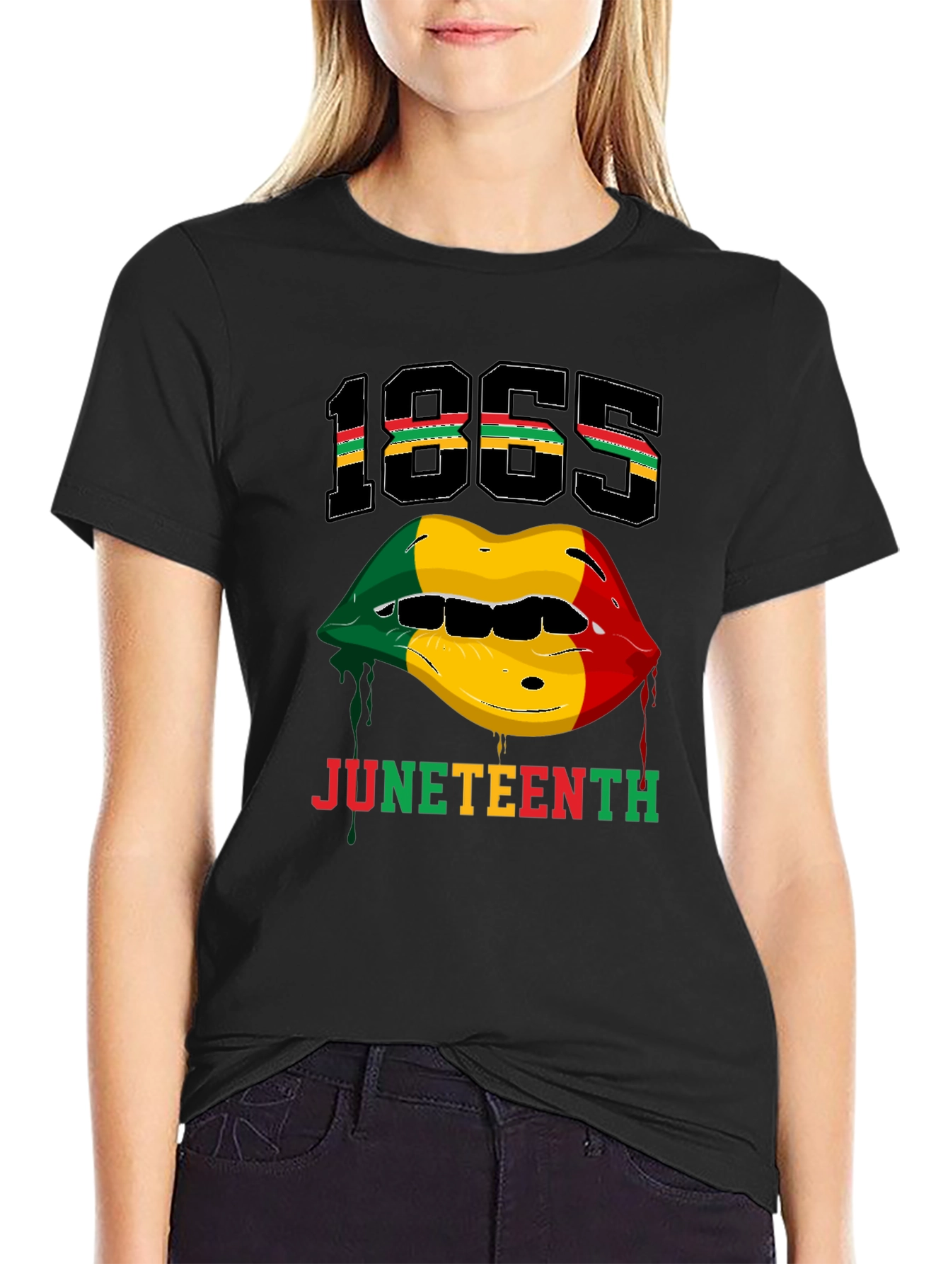 Juneteenth 1865 Lips Graphic T-Shirt