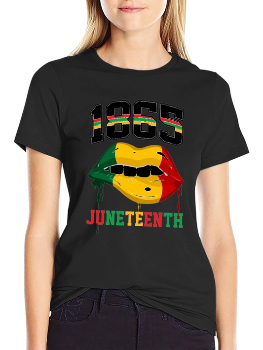 Juneteenth 1865 Lips Graphic T-Shirt