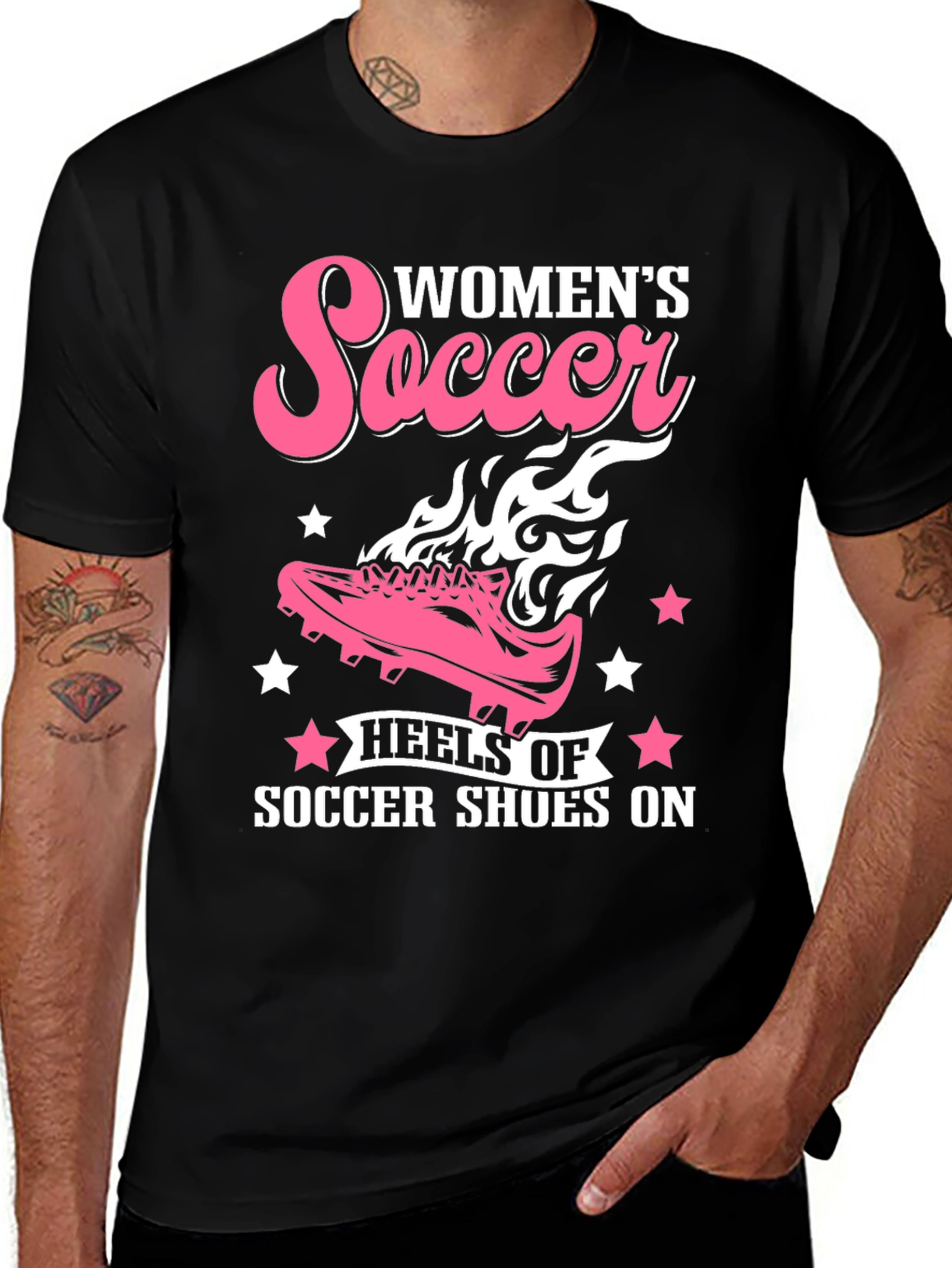 Womens Soccer Shoes Graphic Tee