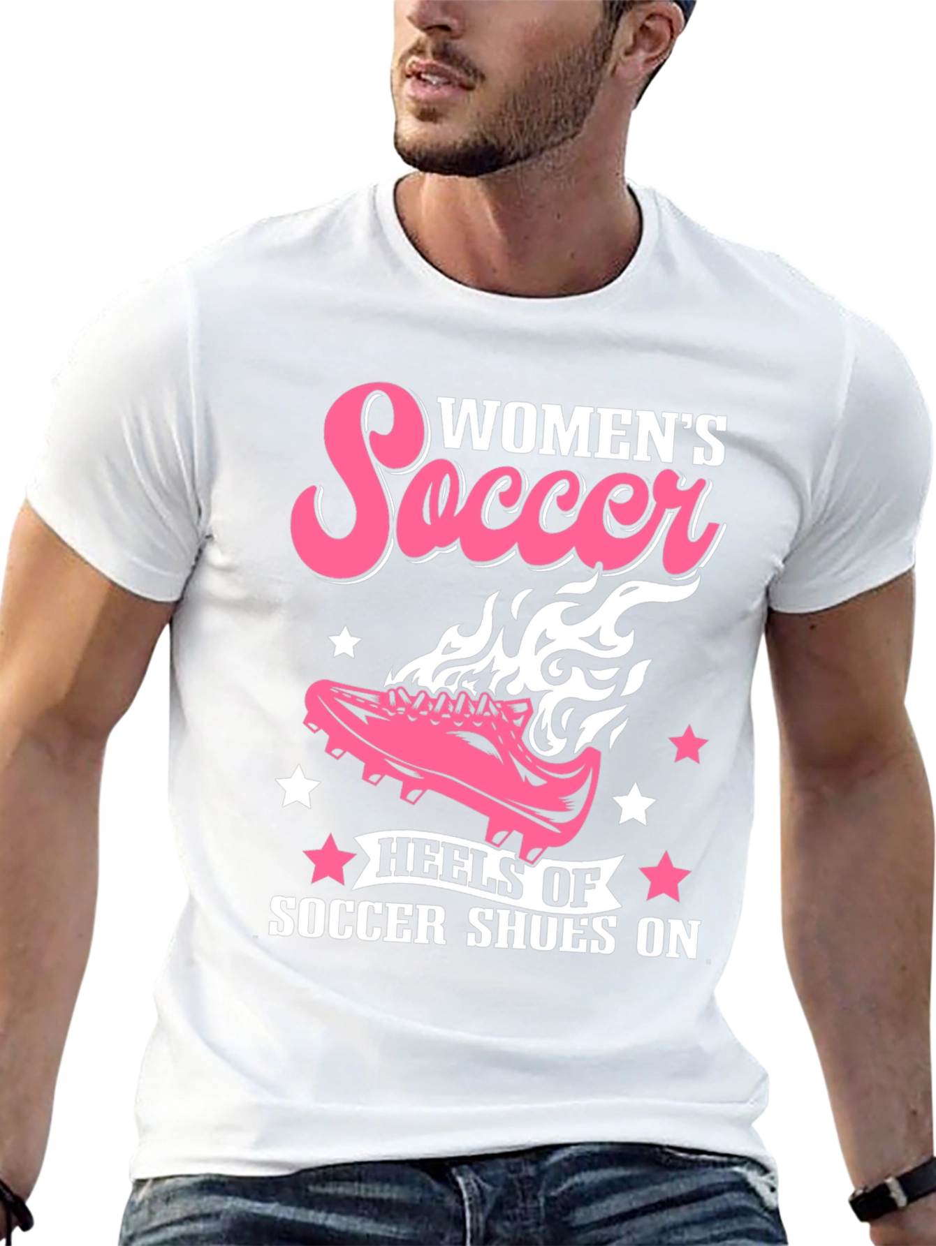 Womens Soccer Shoes Graphic Tee