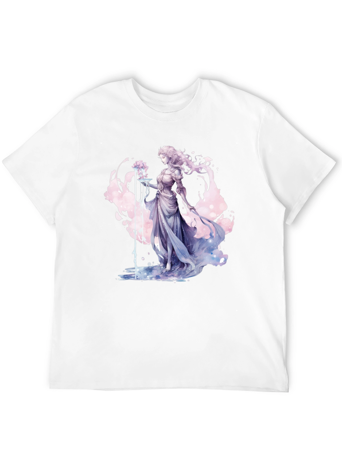 Fantasy Goddess Graphic Black T-Shirt