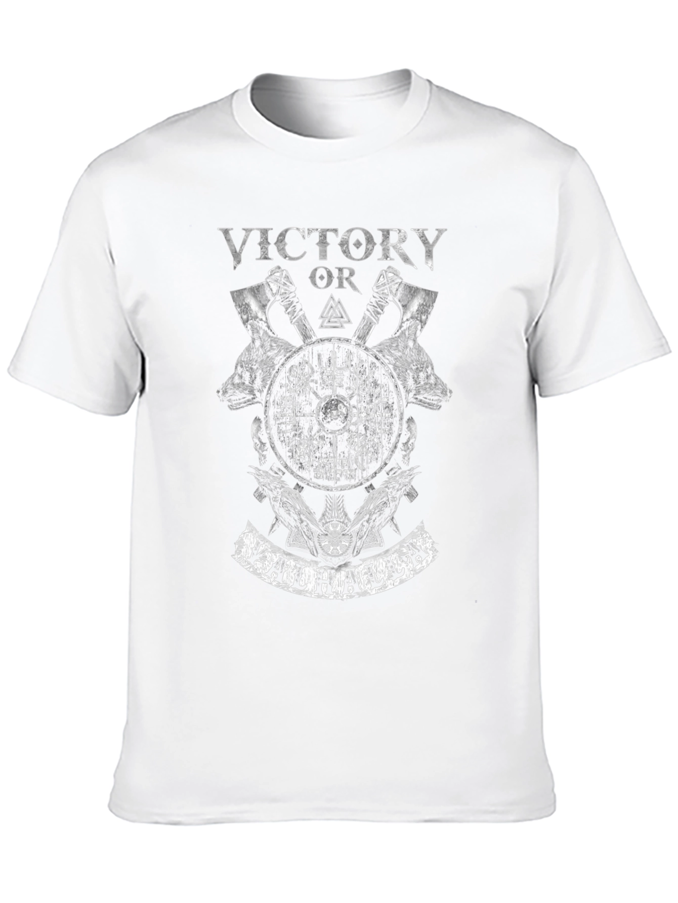 Victory or Valhalla Viking Graphic T-Shirt